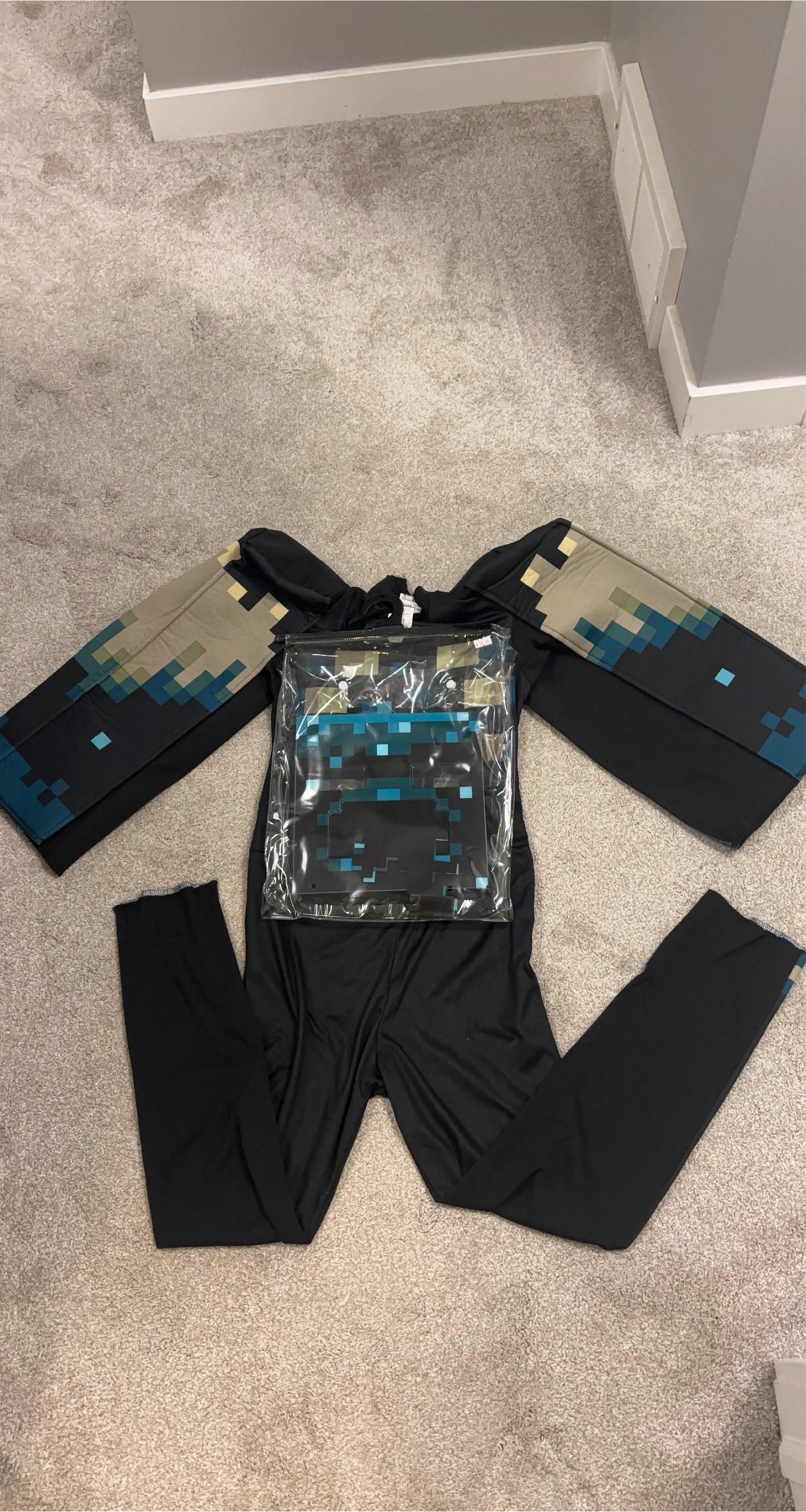 Minecraft Warden Jumpsuit Costume