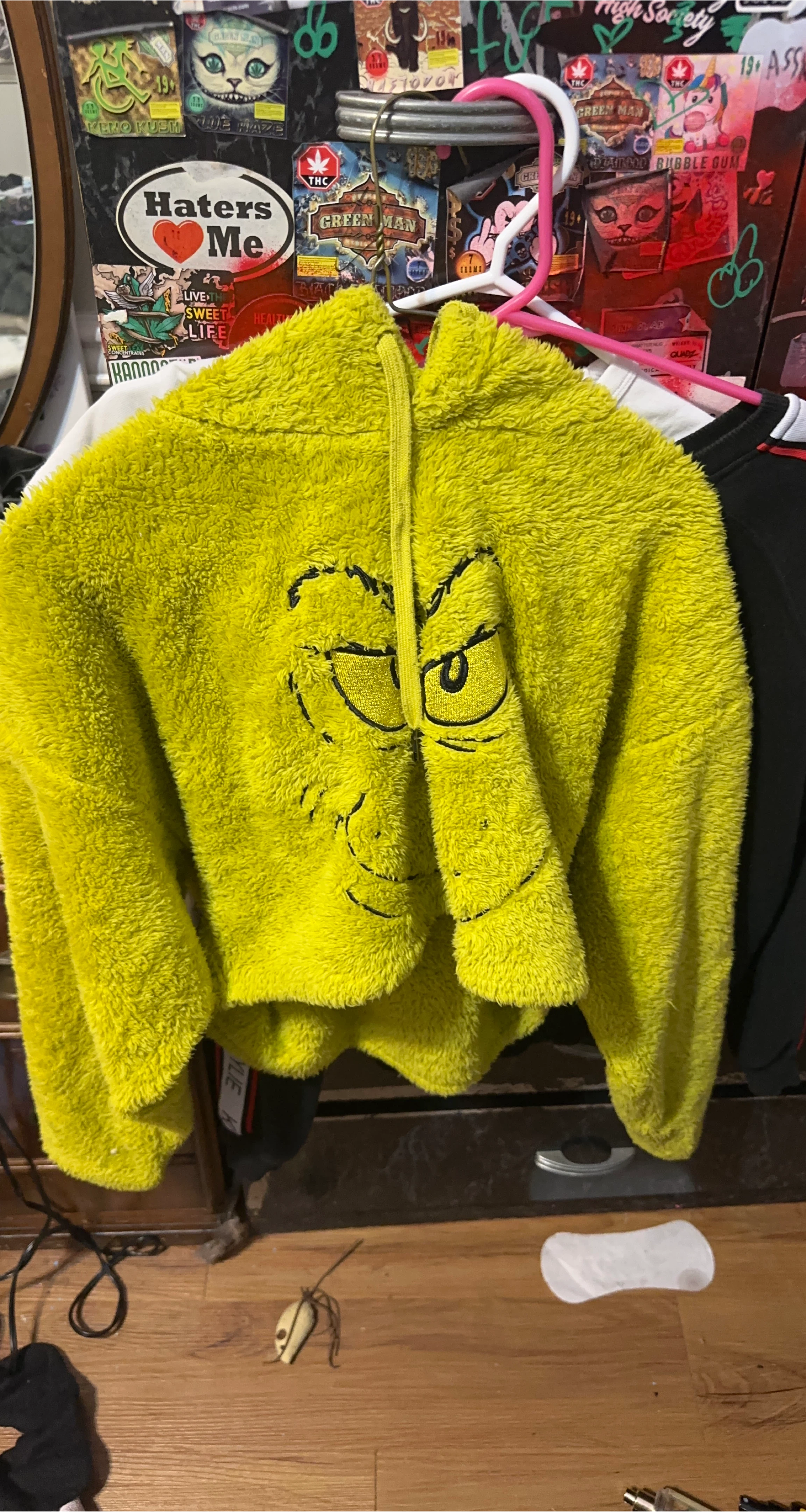 Grinch Fuzzy Hoodie(cropped) thumbnail