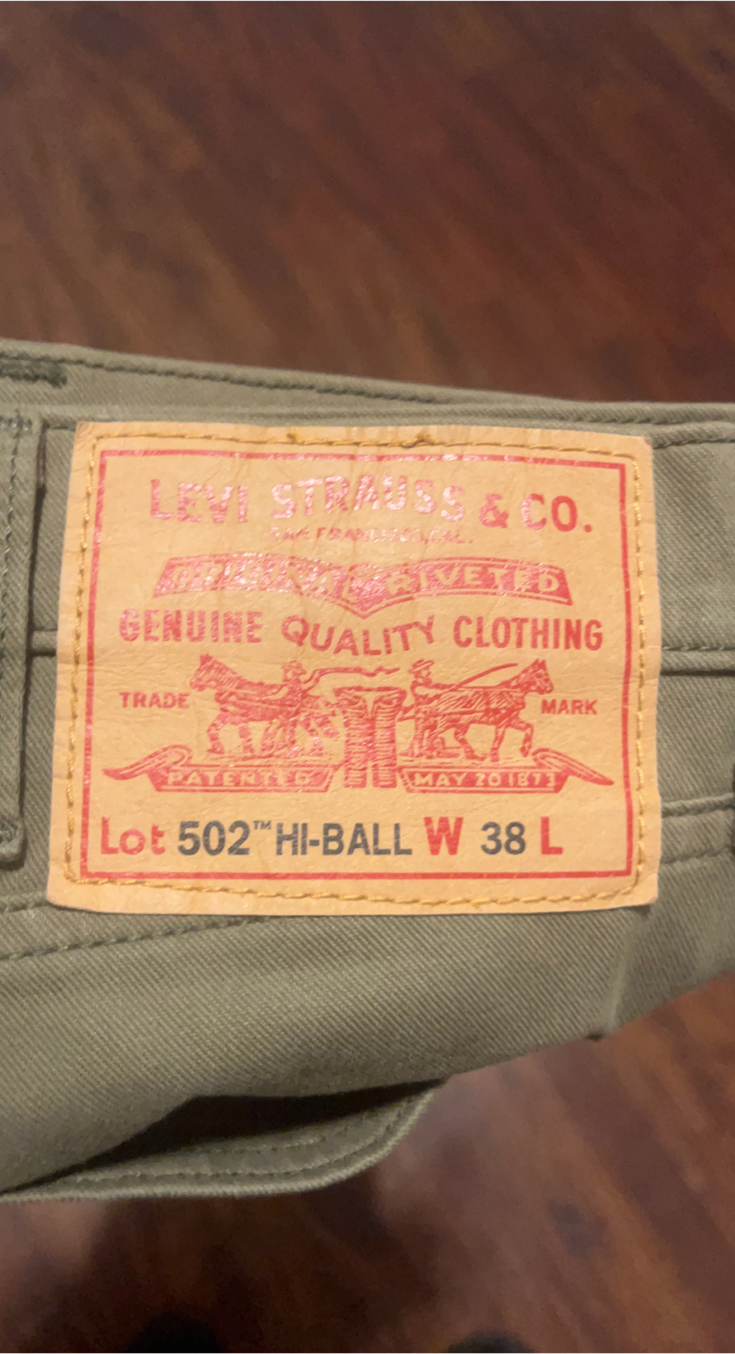 Levi's 502 Hi-Ball Jeans, W38 L thumbnail