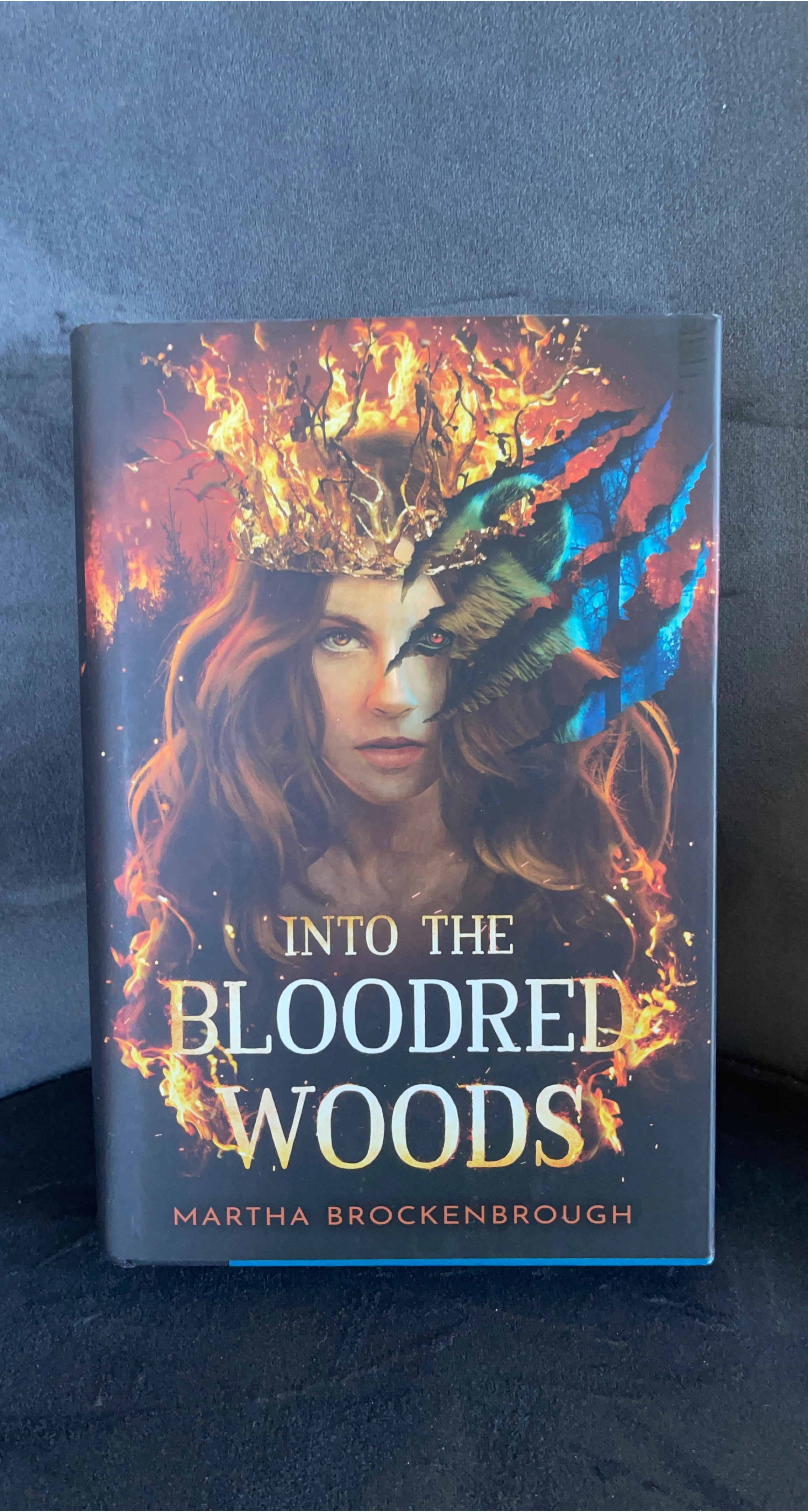 Into the Bloodred Woods by Martha Brockenbrough thumbnail