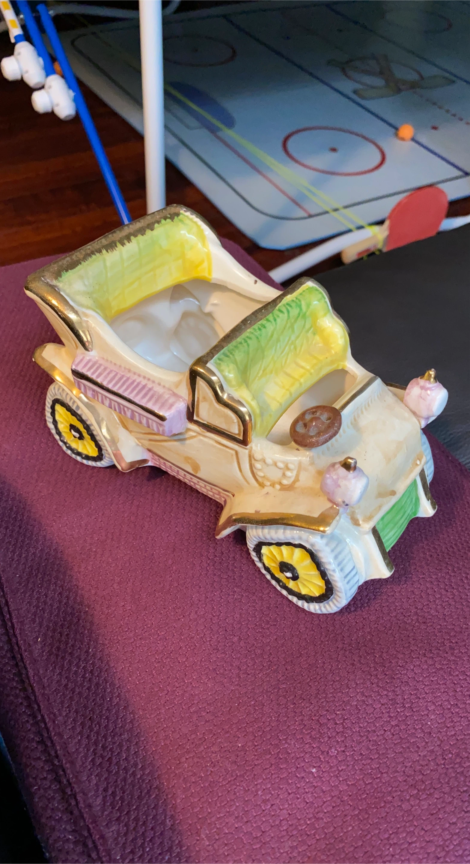 Vintage Ceramic Car Figurine