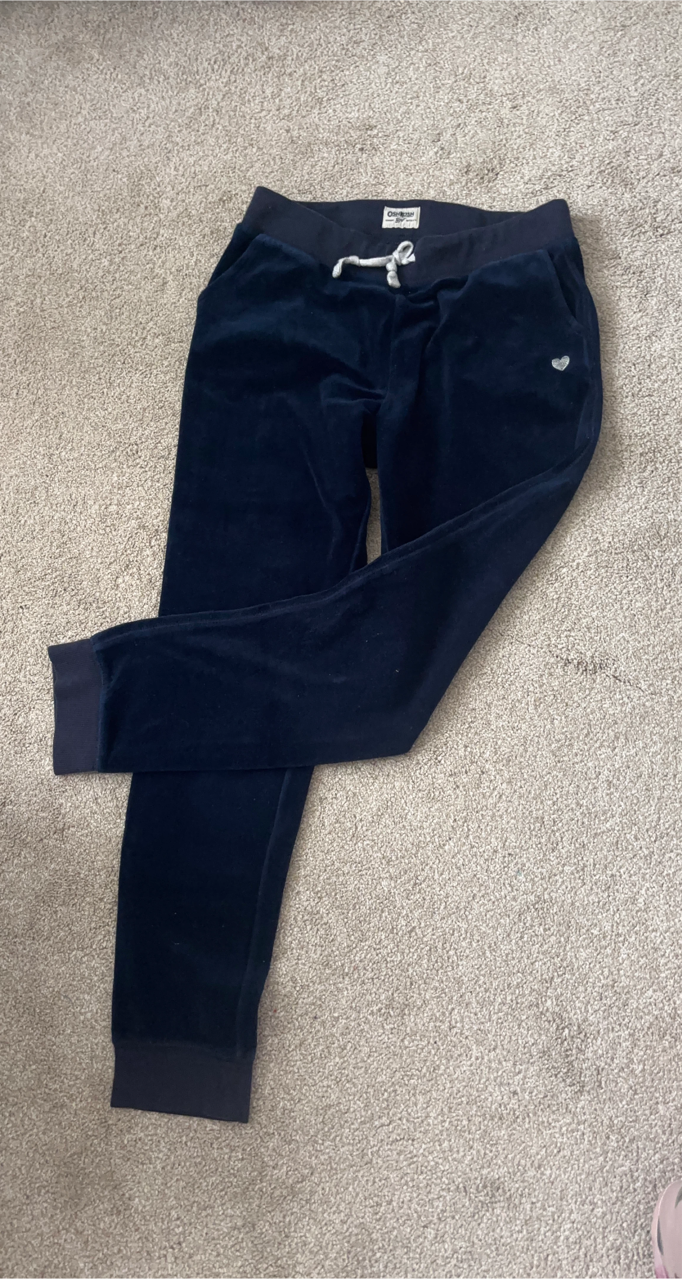 OshKosh B'gosh Navy Blue Velour Pants