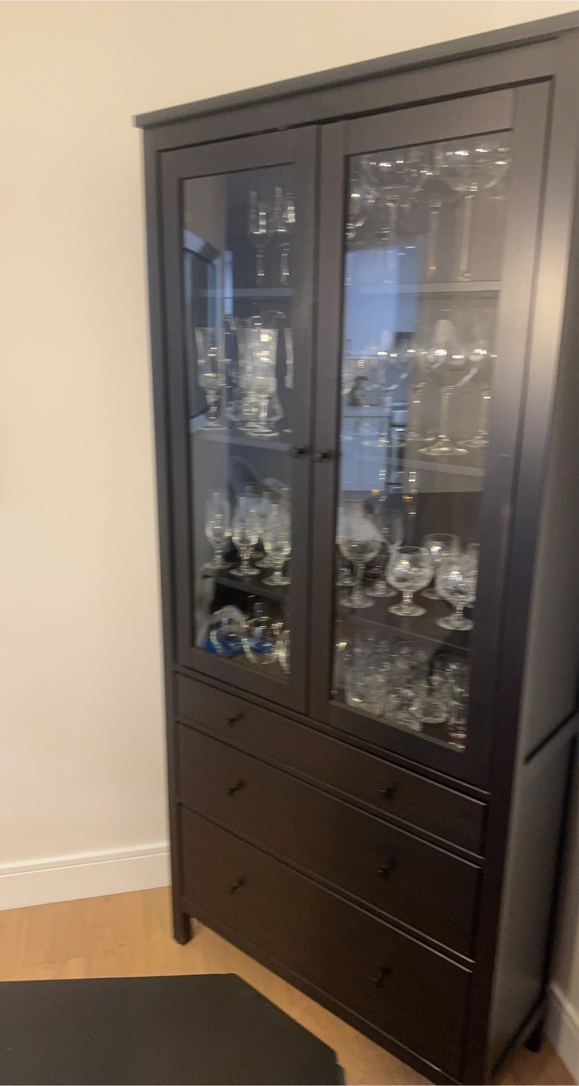 IKEA Billy/Oxberg Bookcase with Glass Doors thumbnail