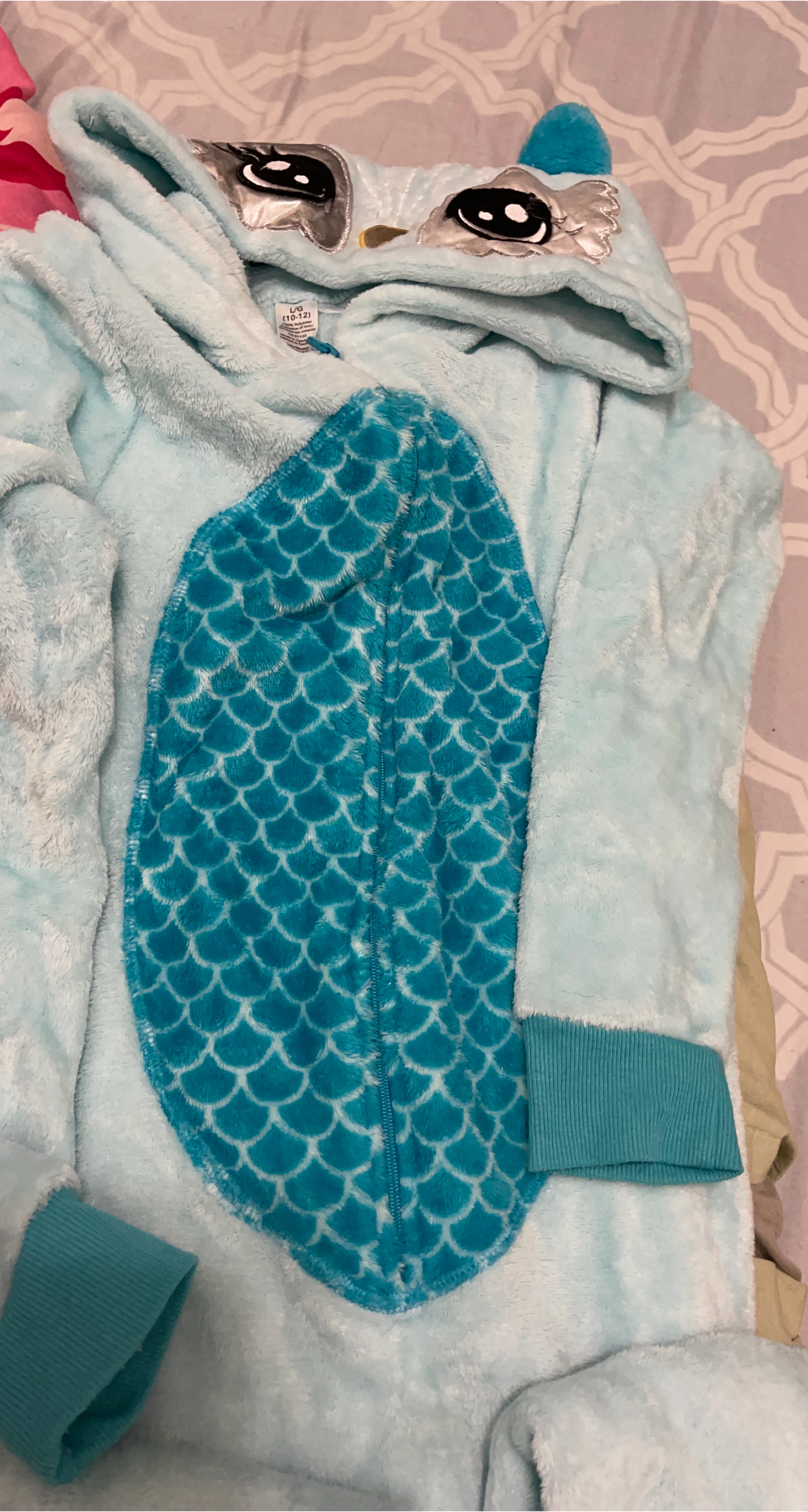 Girl's Mermaid Onesie - Size L/G (10-12) thumbnail
