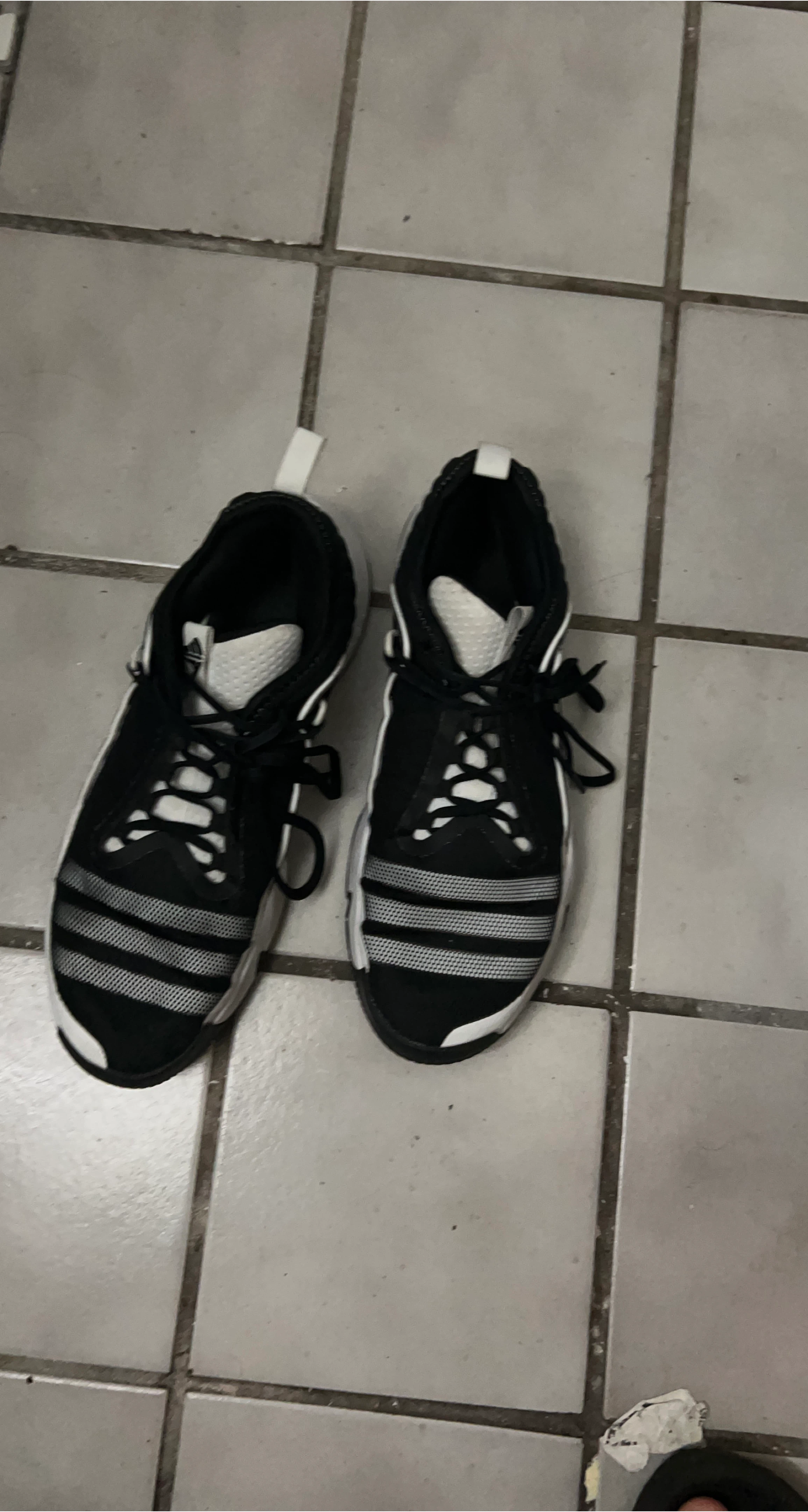 Adidas Black & White Sneakers image indicator(1)