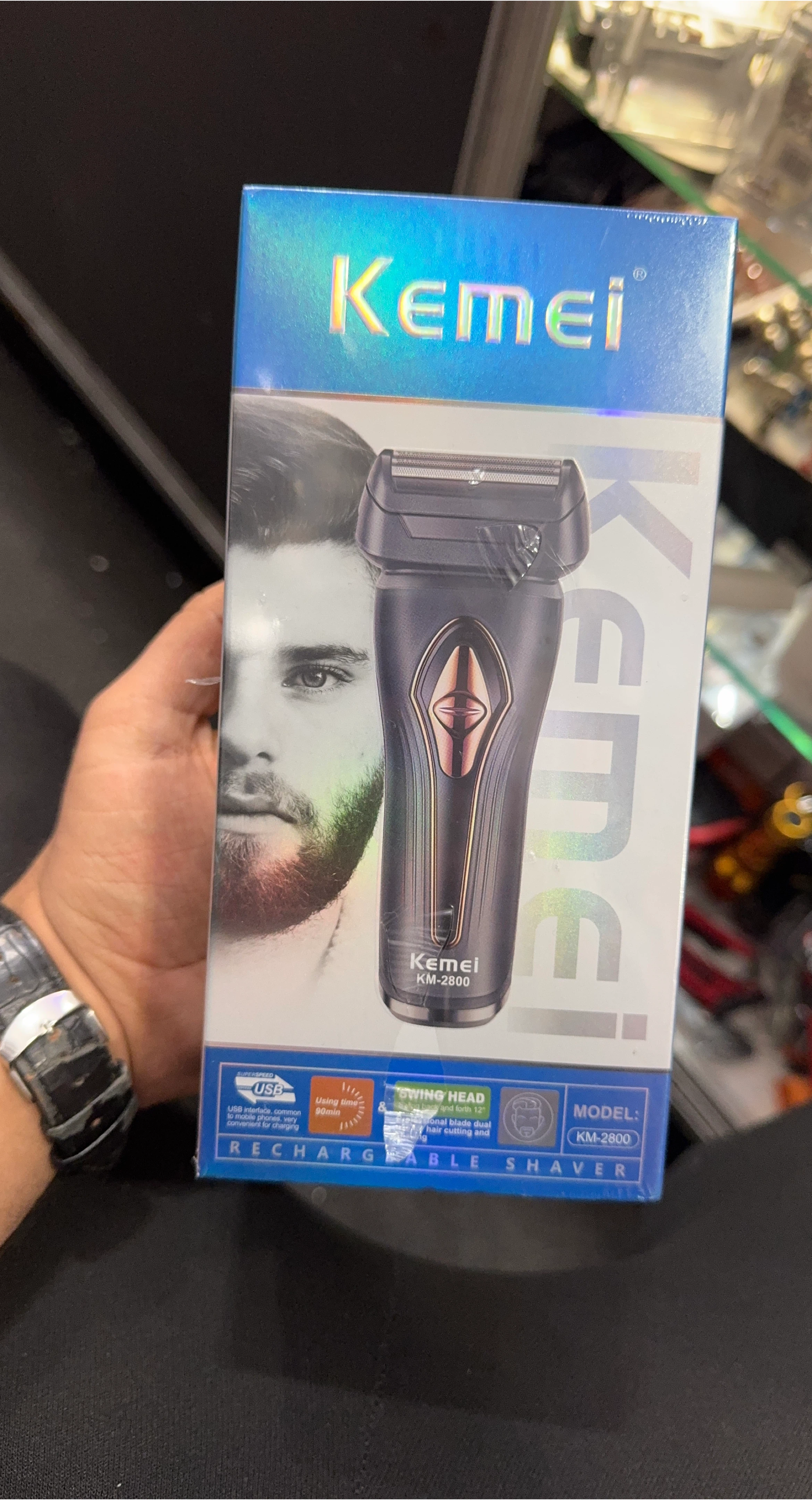 Kemei KM-2800 Rechargeable Shaver thumbnail