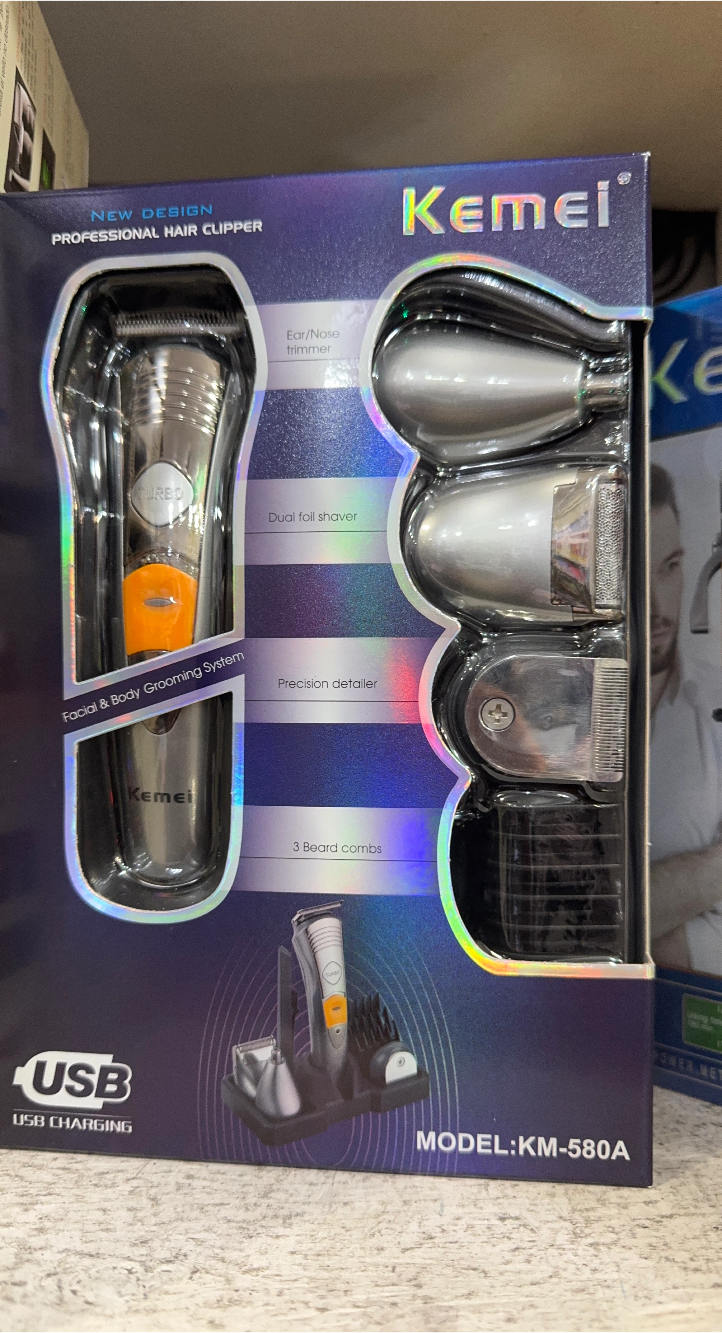Kemei KM-580A Professional Hair Clipper - New Design thumbnail
