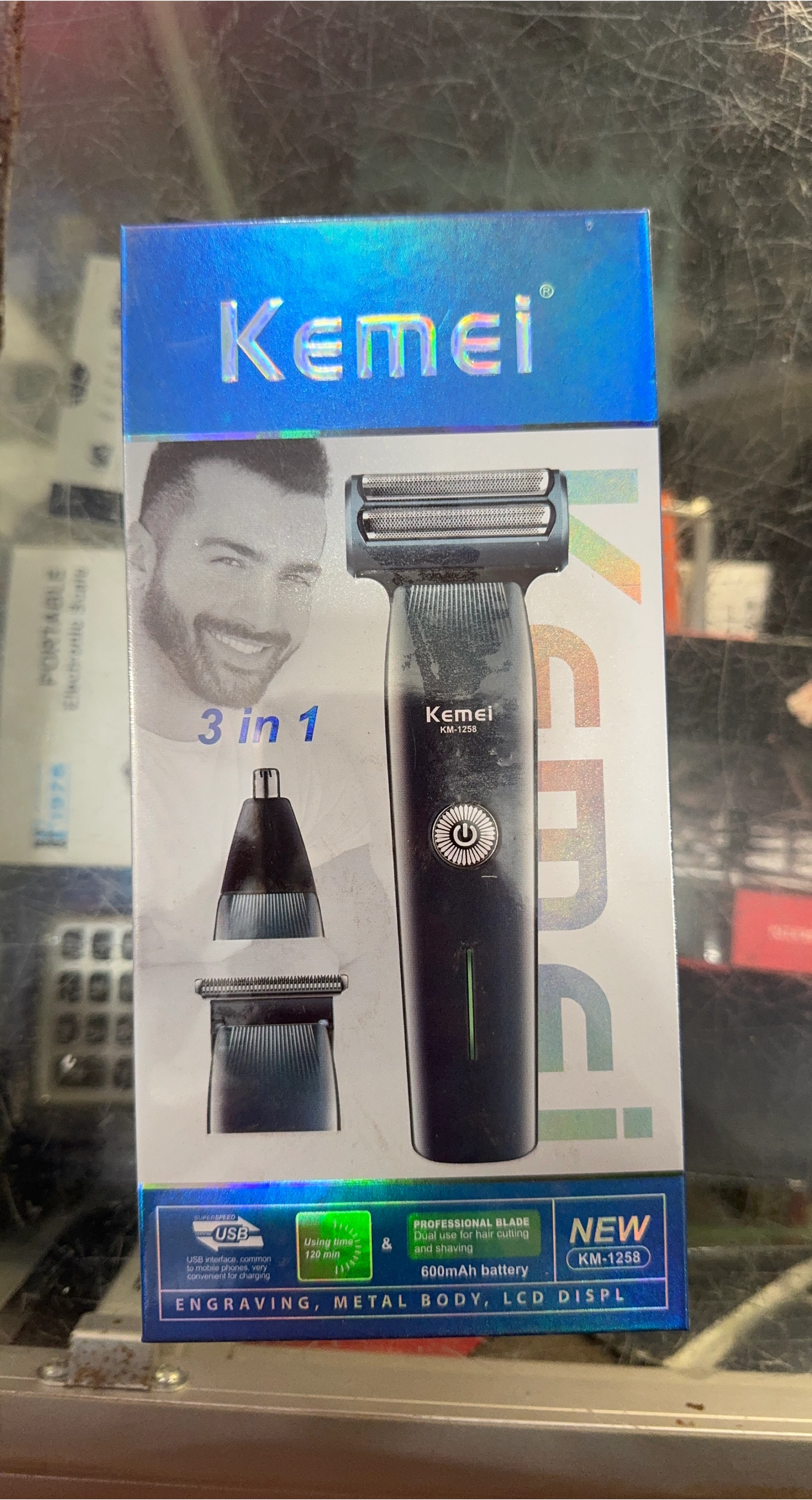 New Kemei KM-1258 3-in-1 Trimmer thumbnail