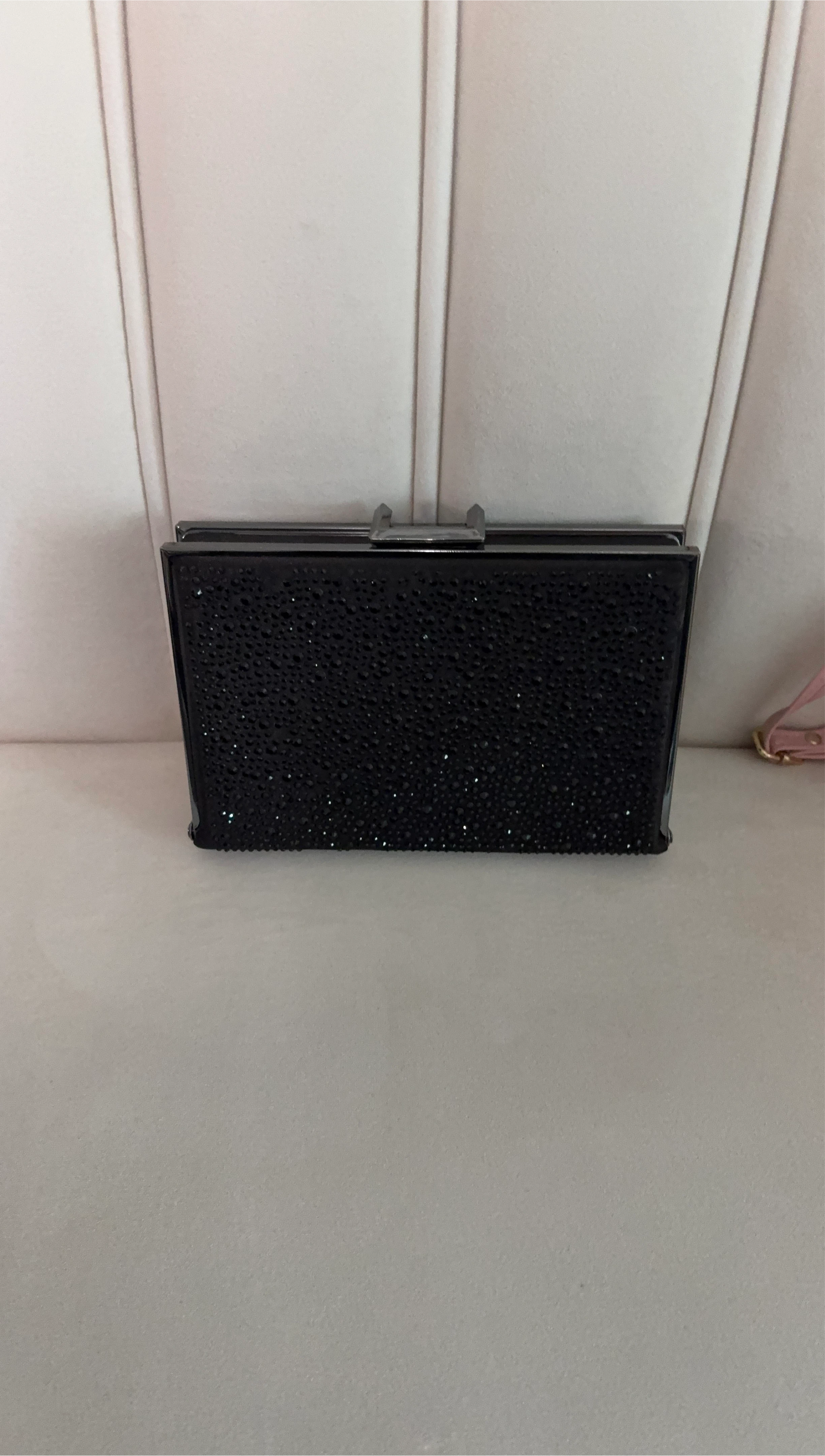 Black Embellished Clutch