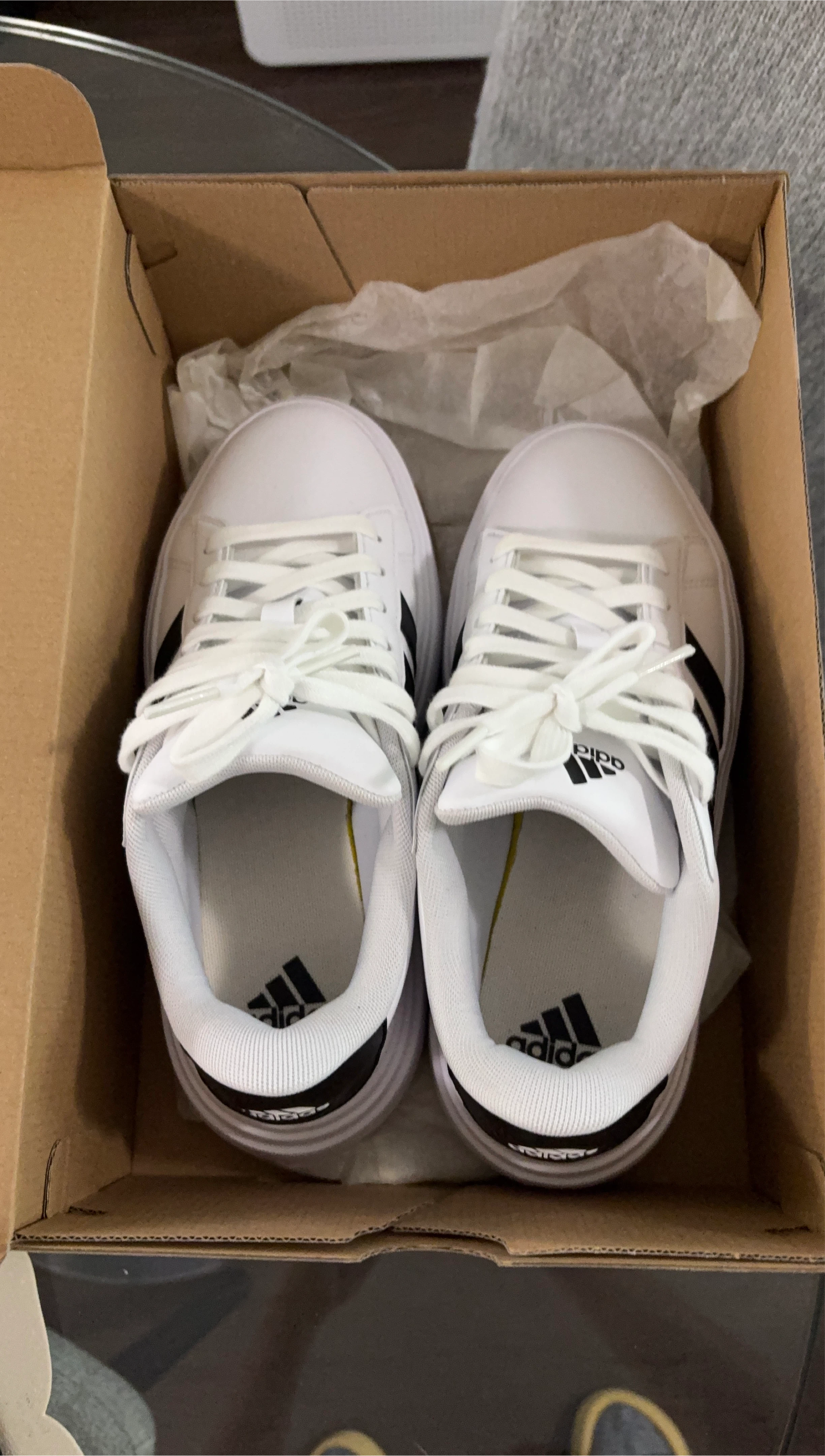 Adidas Grand Court Base White/Black - New in Box! thumbnail