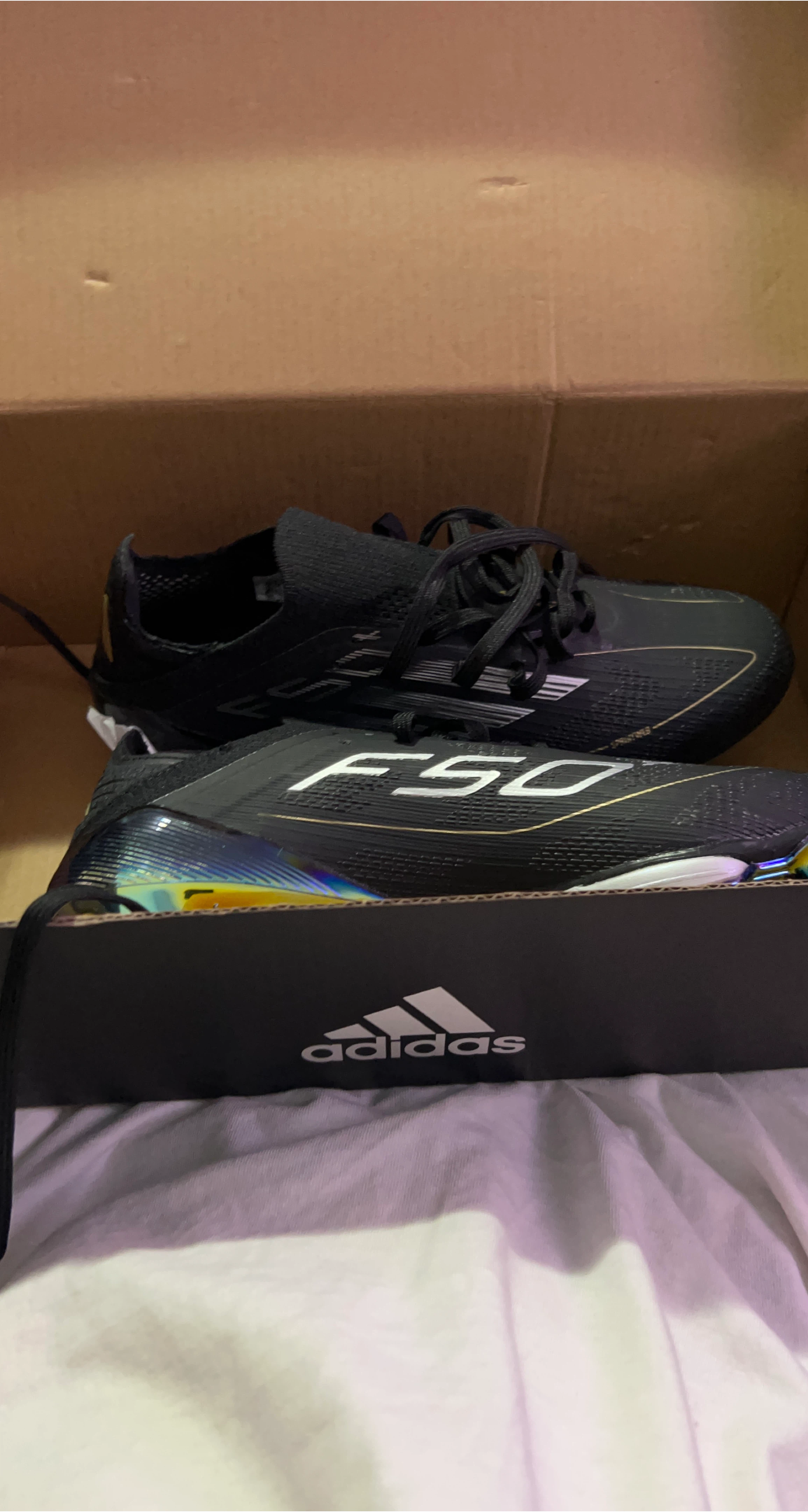 Adidas F50 Soccer Cleats - Black thumbnail