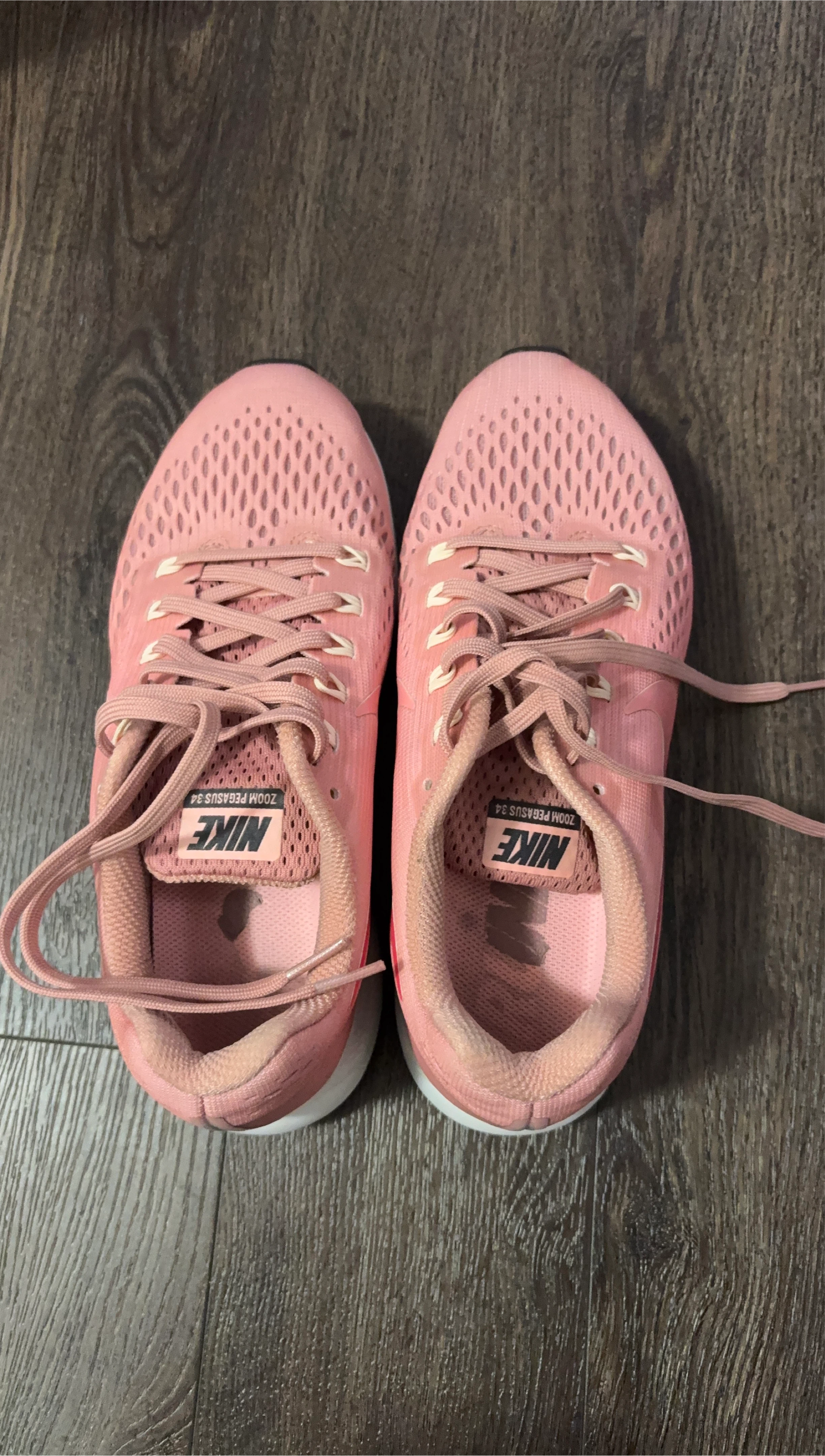 Nike Zoom Pegasus 34 Pink Running Shoes thumbnail