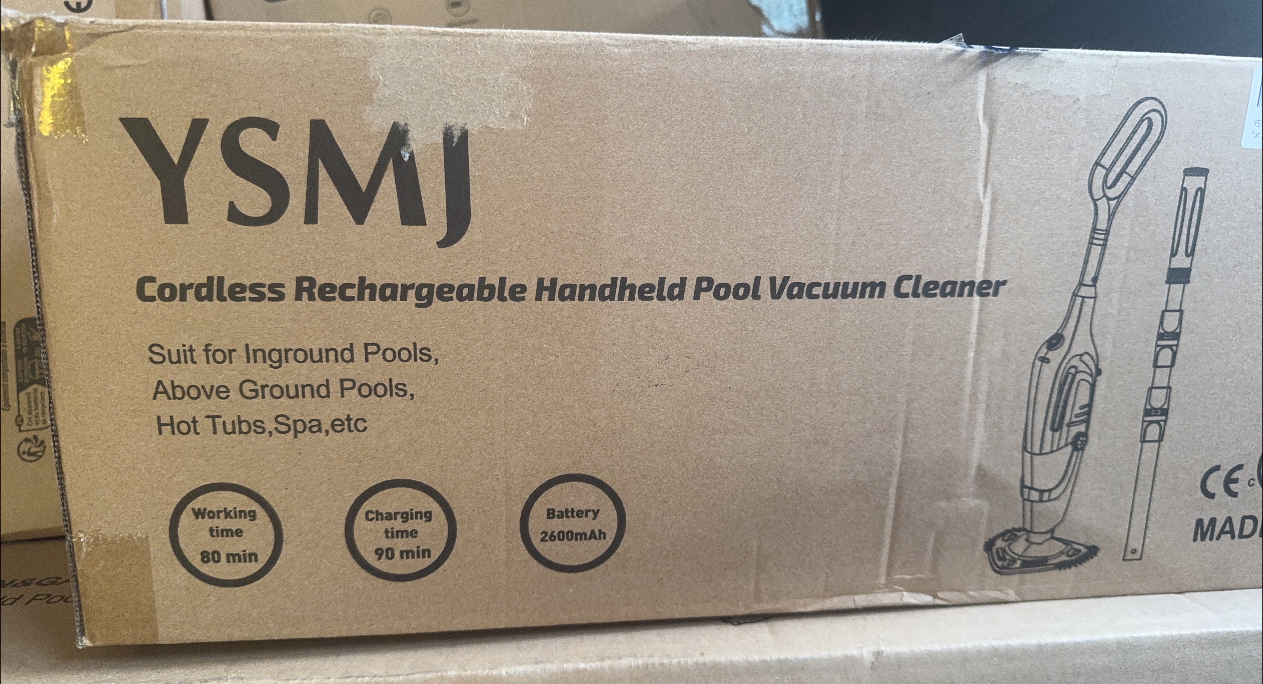 YSMJ Cordless Pool Vacuum Cleaner - New in Box! thumbnail