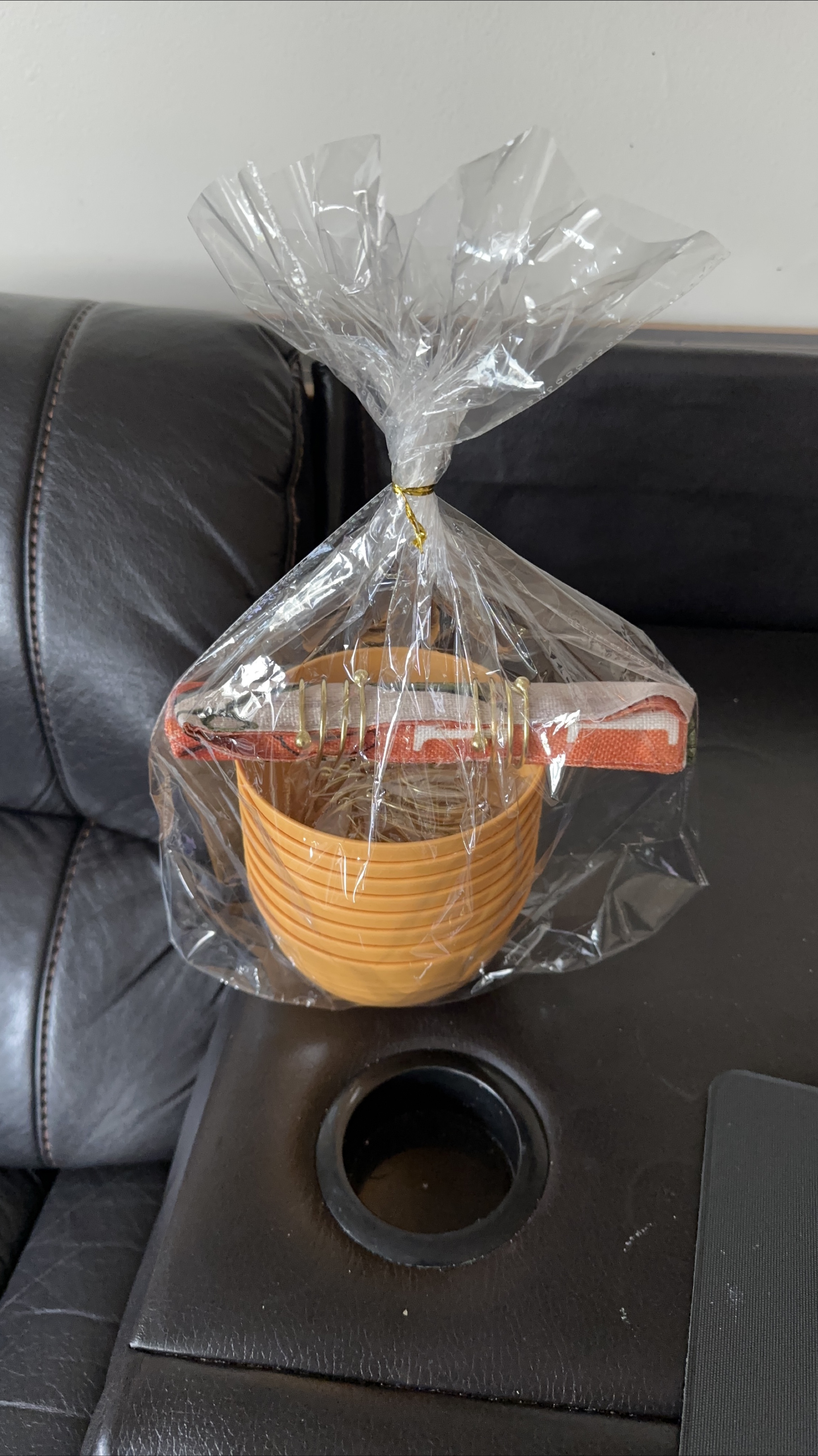 Orange Nesting Measuring bowls with Spoons and Napkin