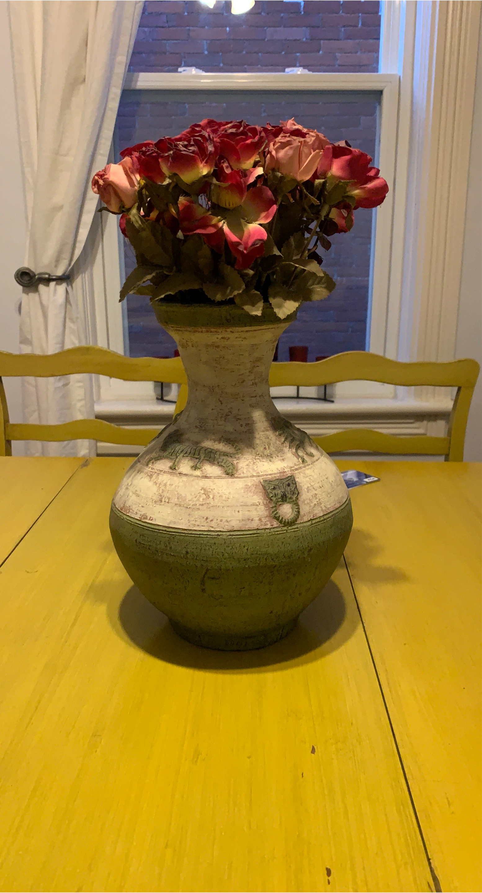 Decorative Vase with Floral Design thumbnail