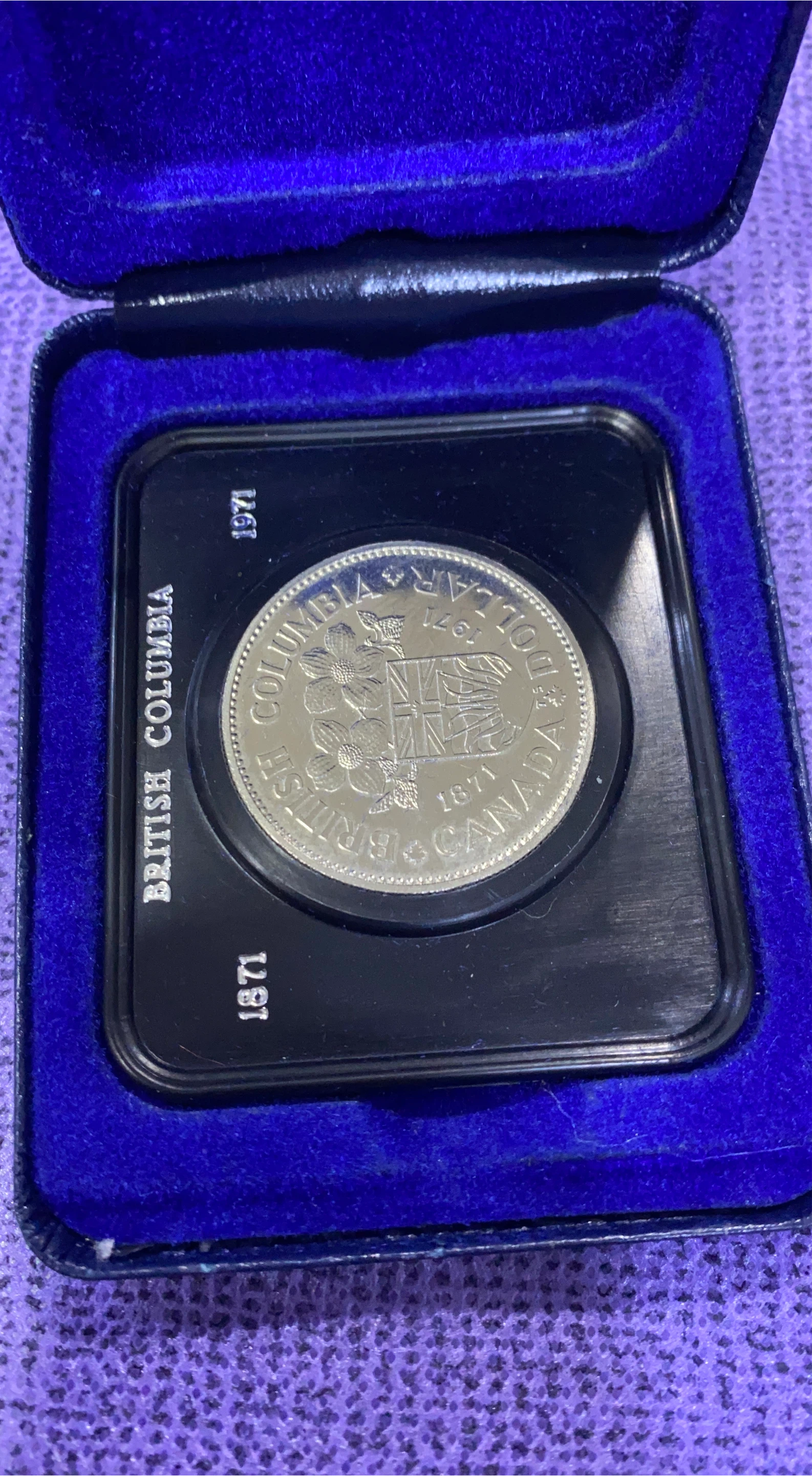 1971 British Columbia Silver Dollar Coin thumbnail