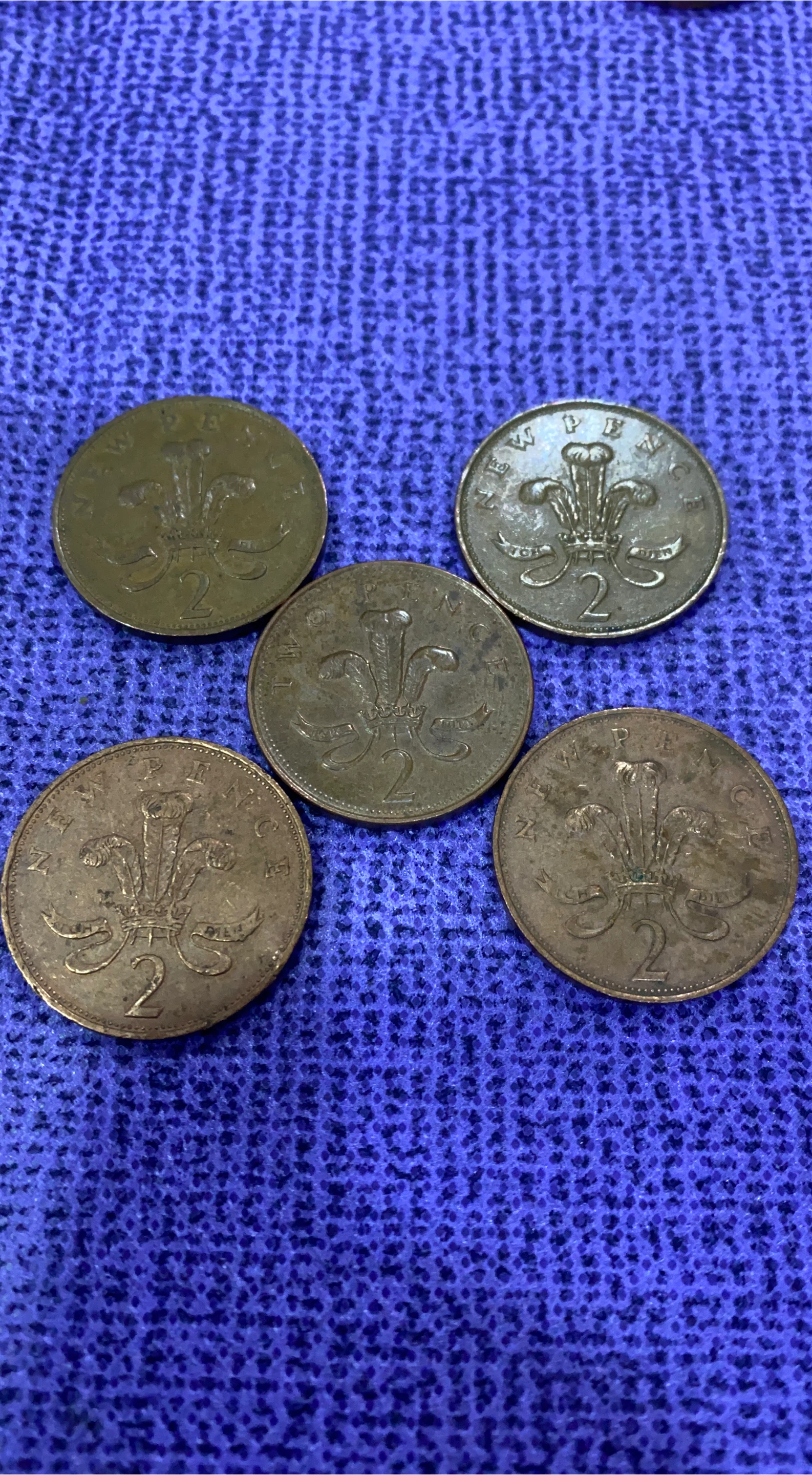 Five 2 Pence Coins thumbnail