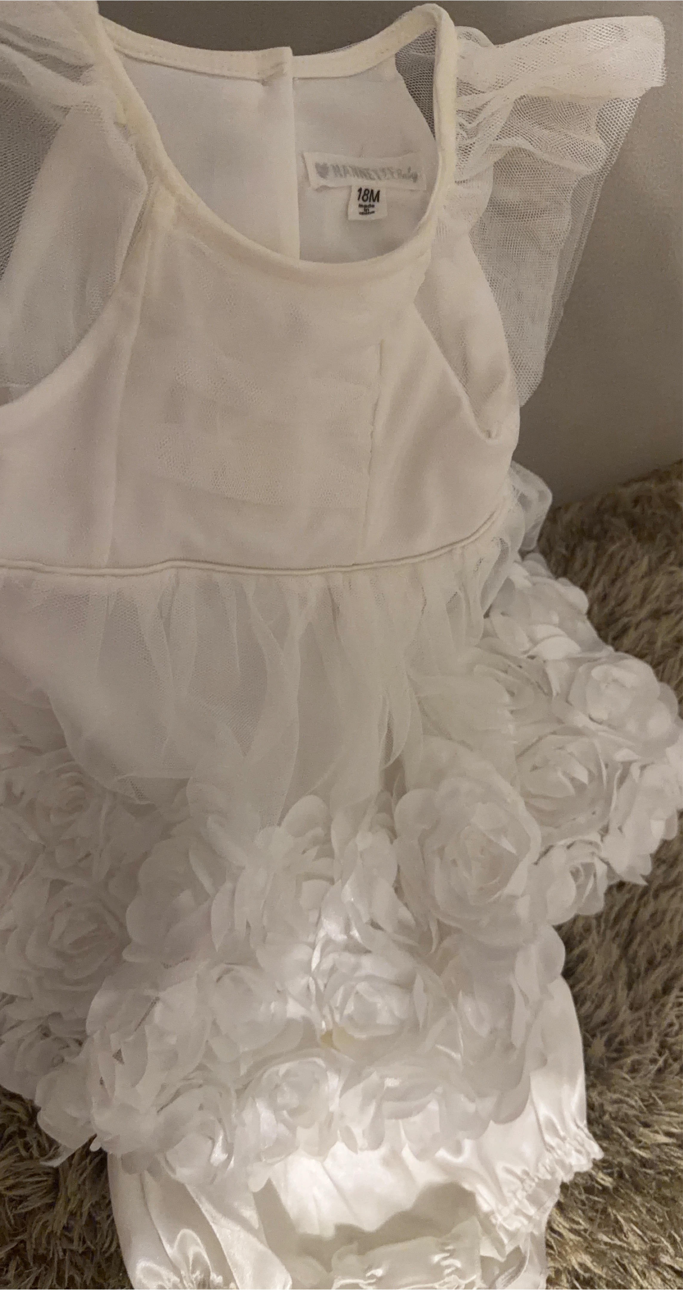 Hannele's Baby White Dress - Size 18M thumbnail