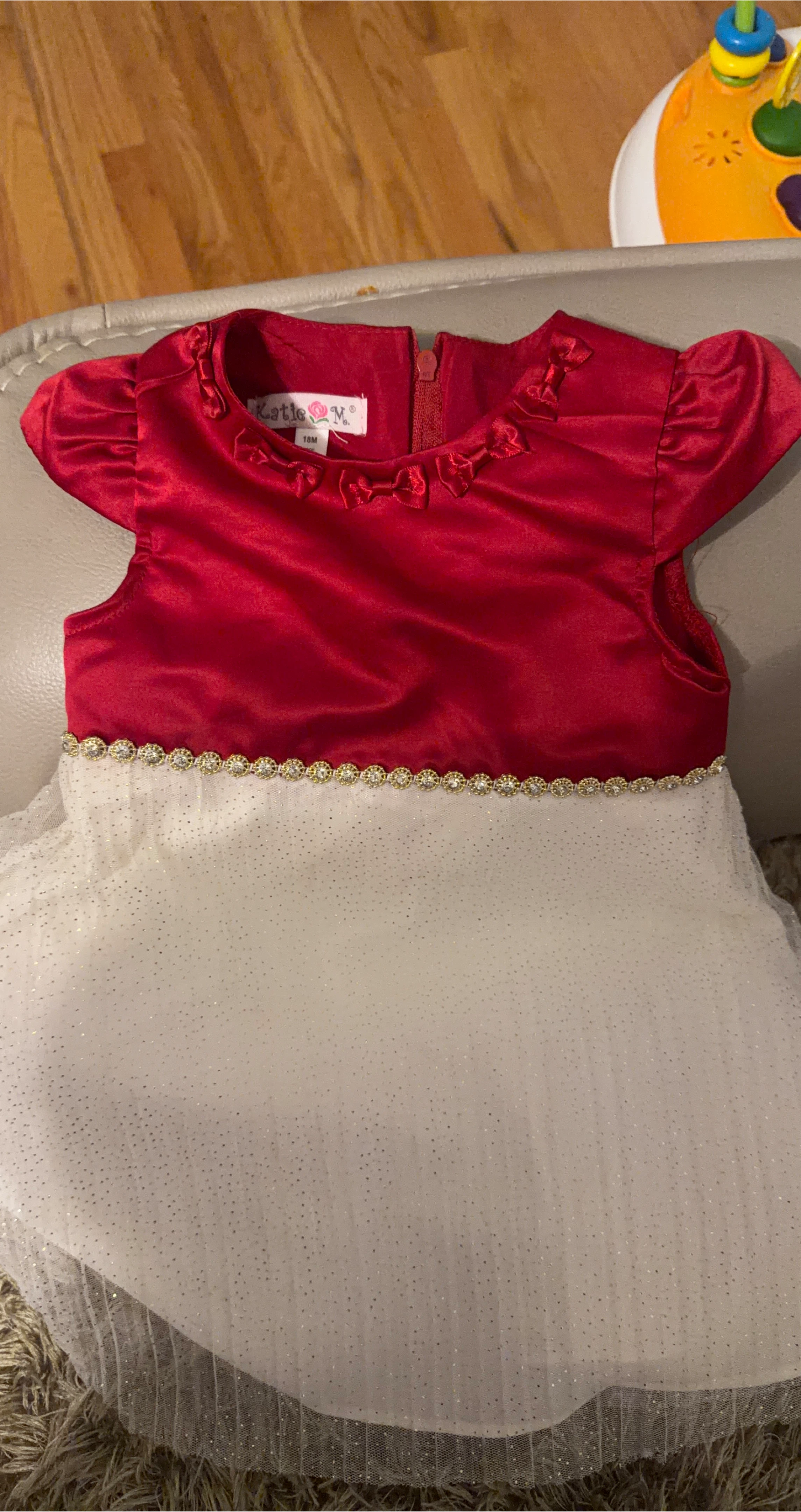 Katie M. 18M Red & White Dress thumbnail