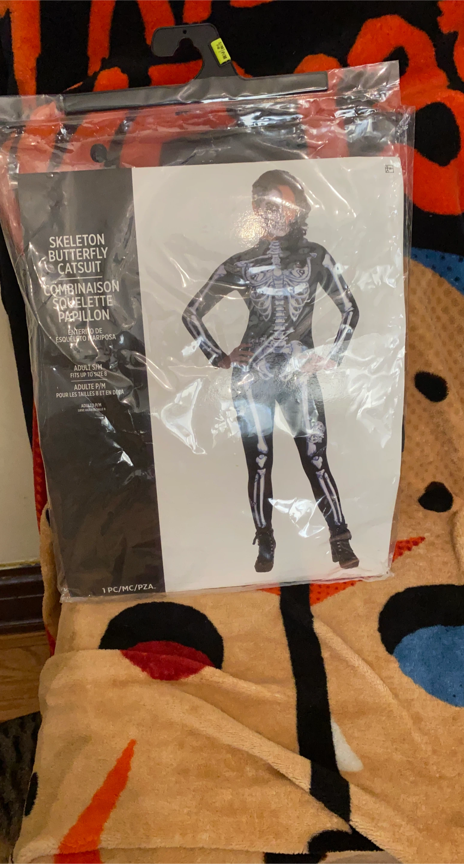 Skeleton Butterfly Catsuit Adult S/M Fits Up to Size 8 thumbnail