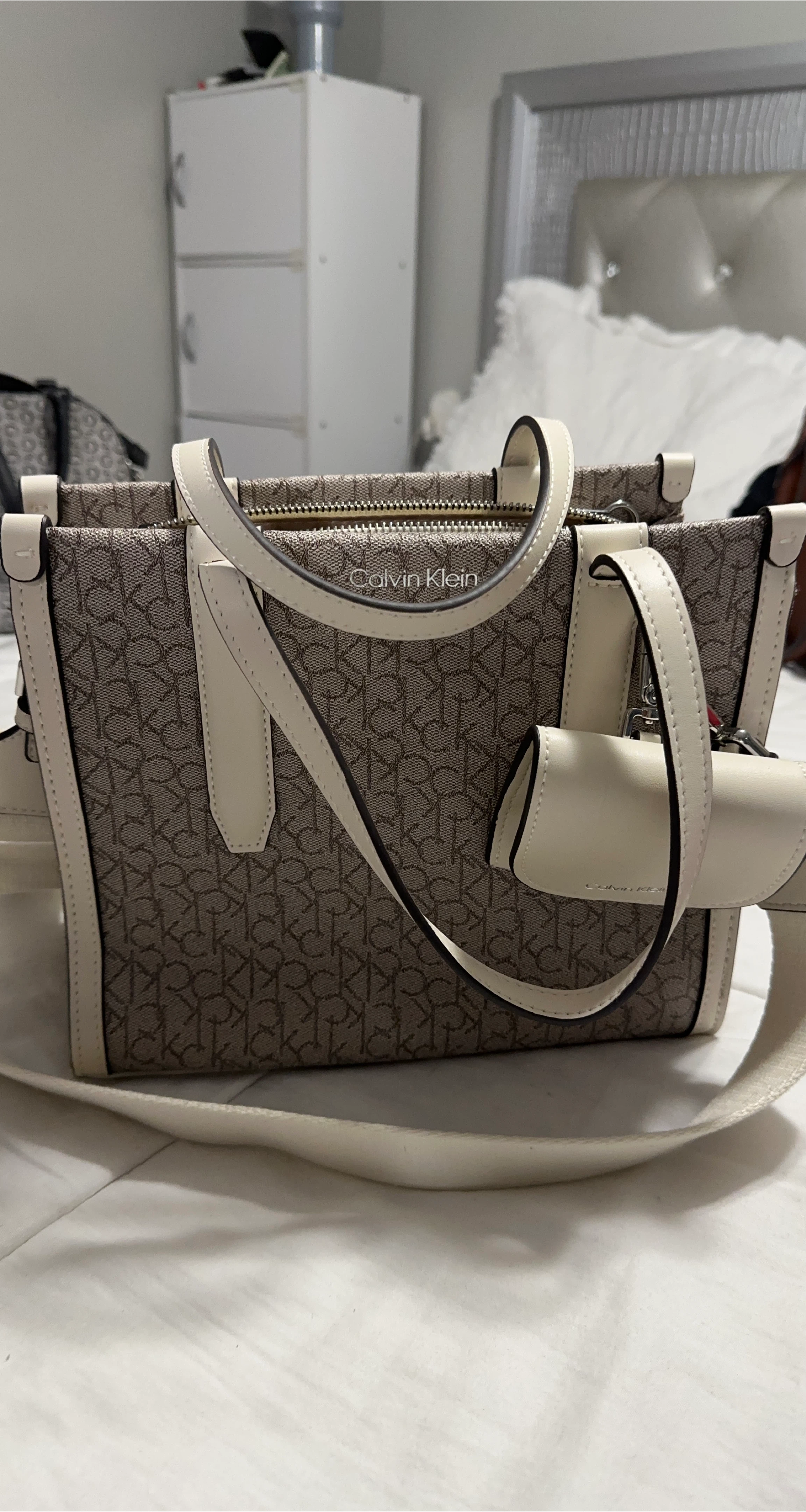 Calvin Klein Monogram Tote Bag