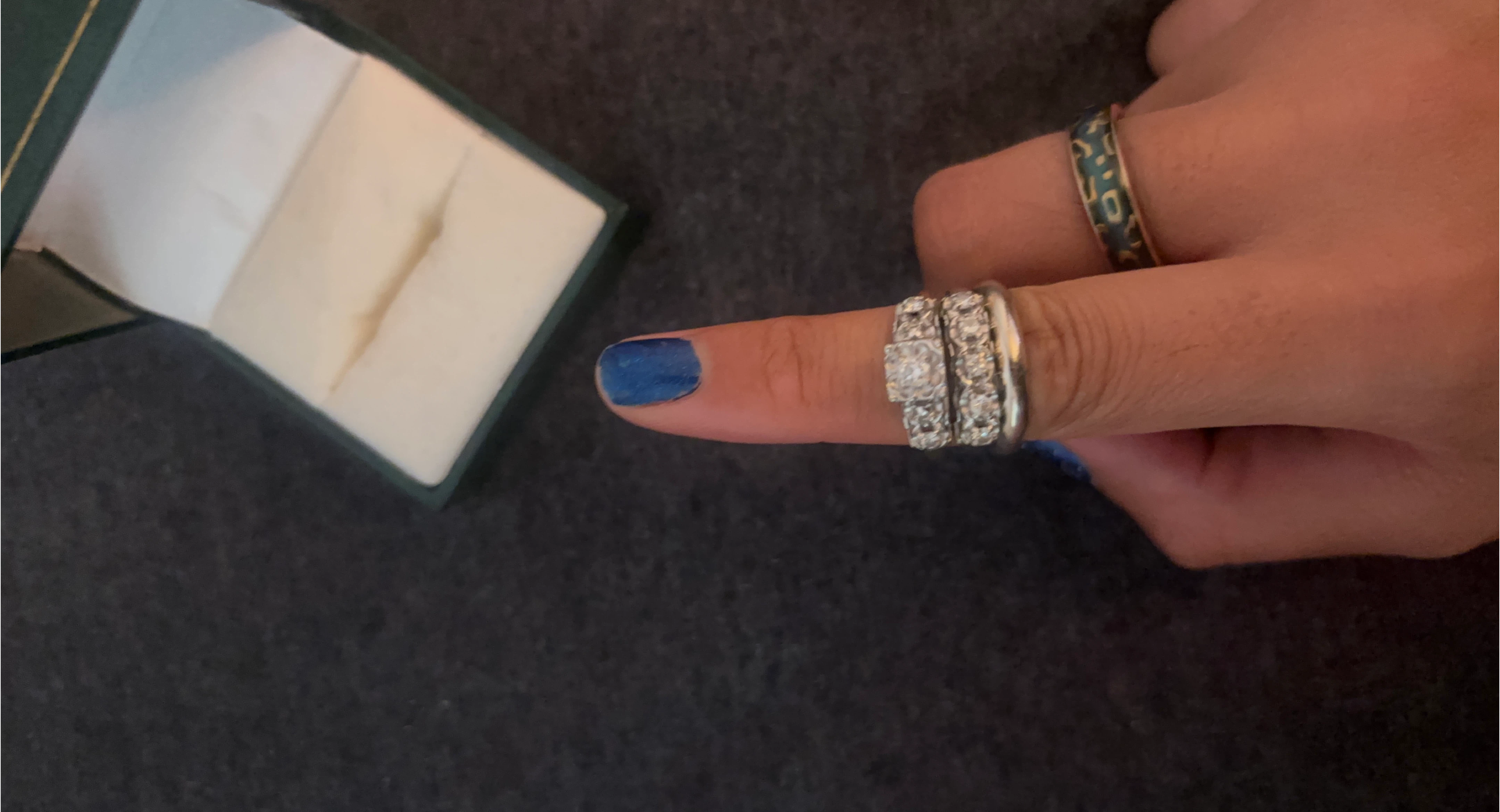 Diamond Ring Set with Box thumbnail