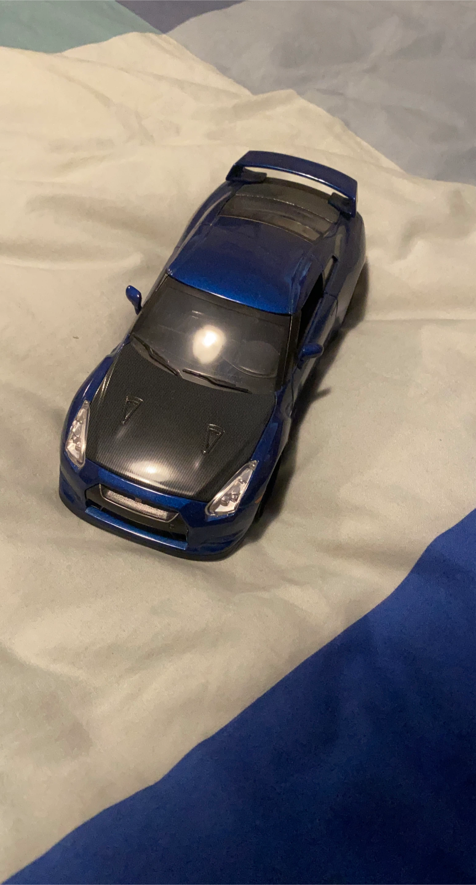 Nissan GTR Diecast fast and furious Car - Blue thumbnail