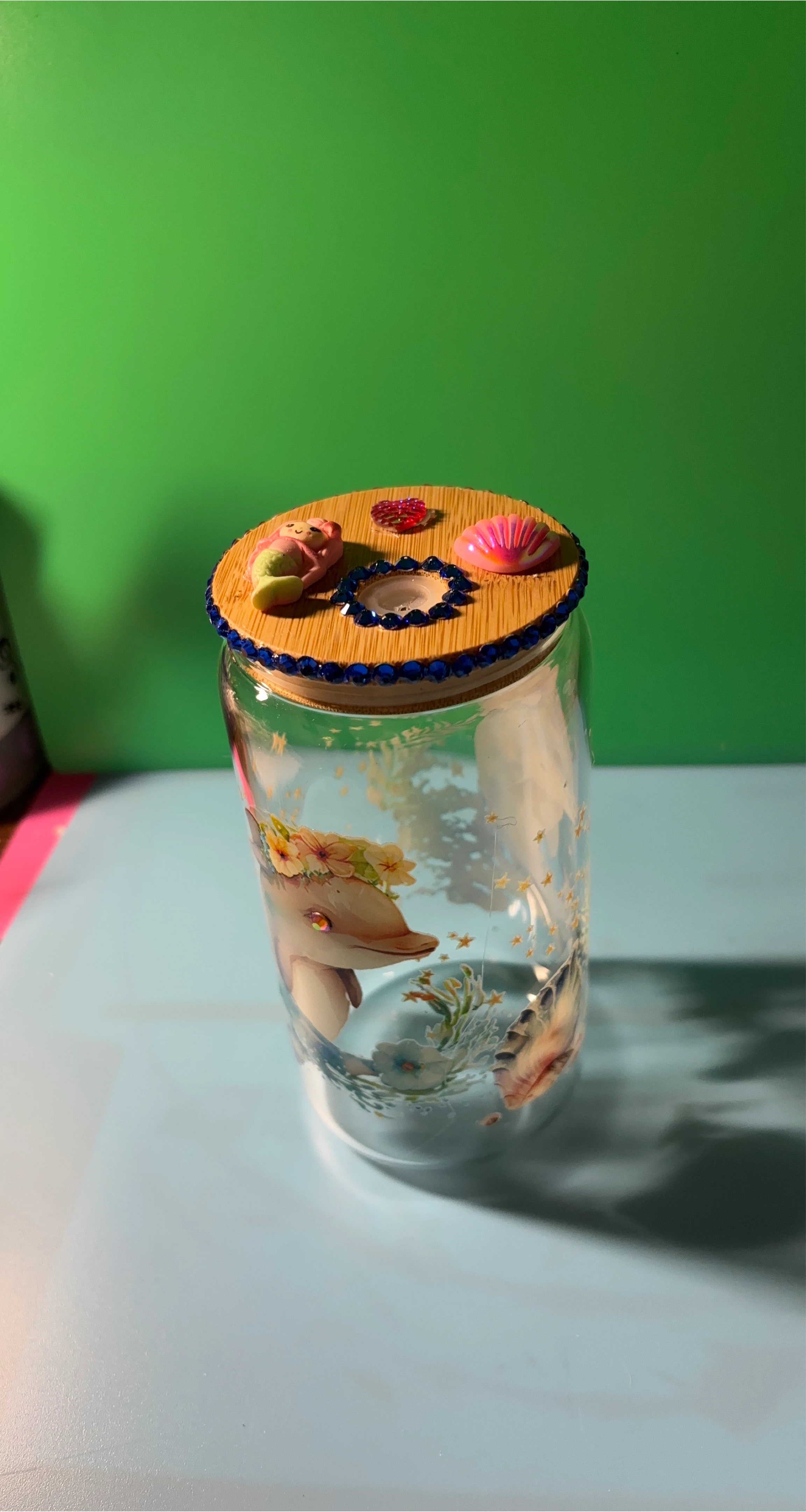 16oz glass tumbler with Straw image indicator(1)