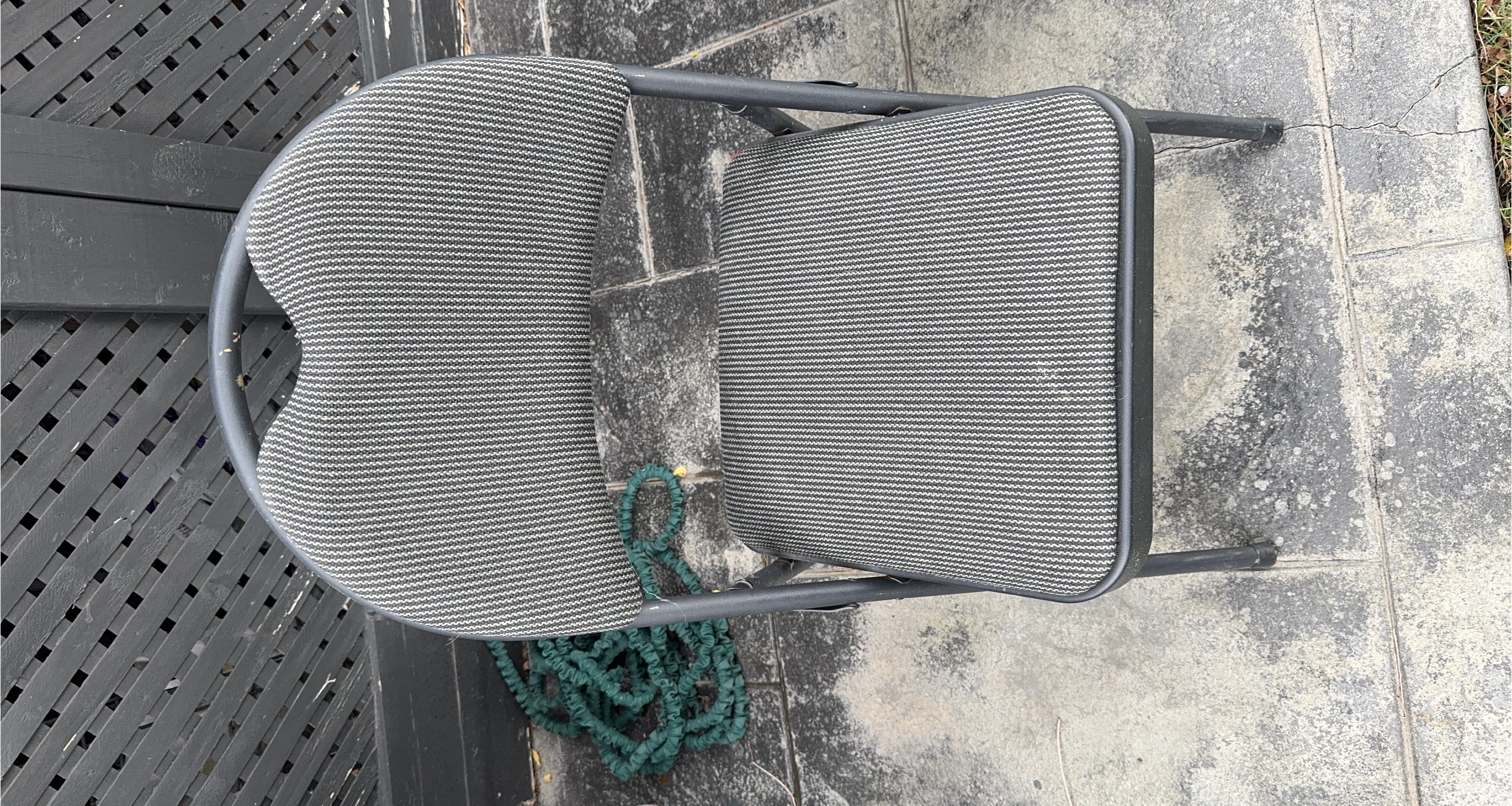 Folding Chair - Grey & White thumbnail