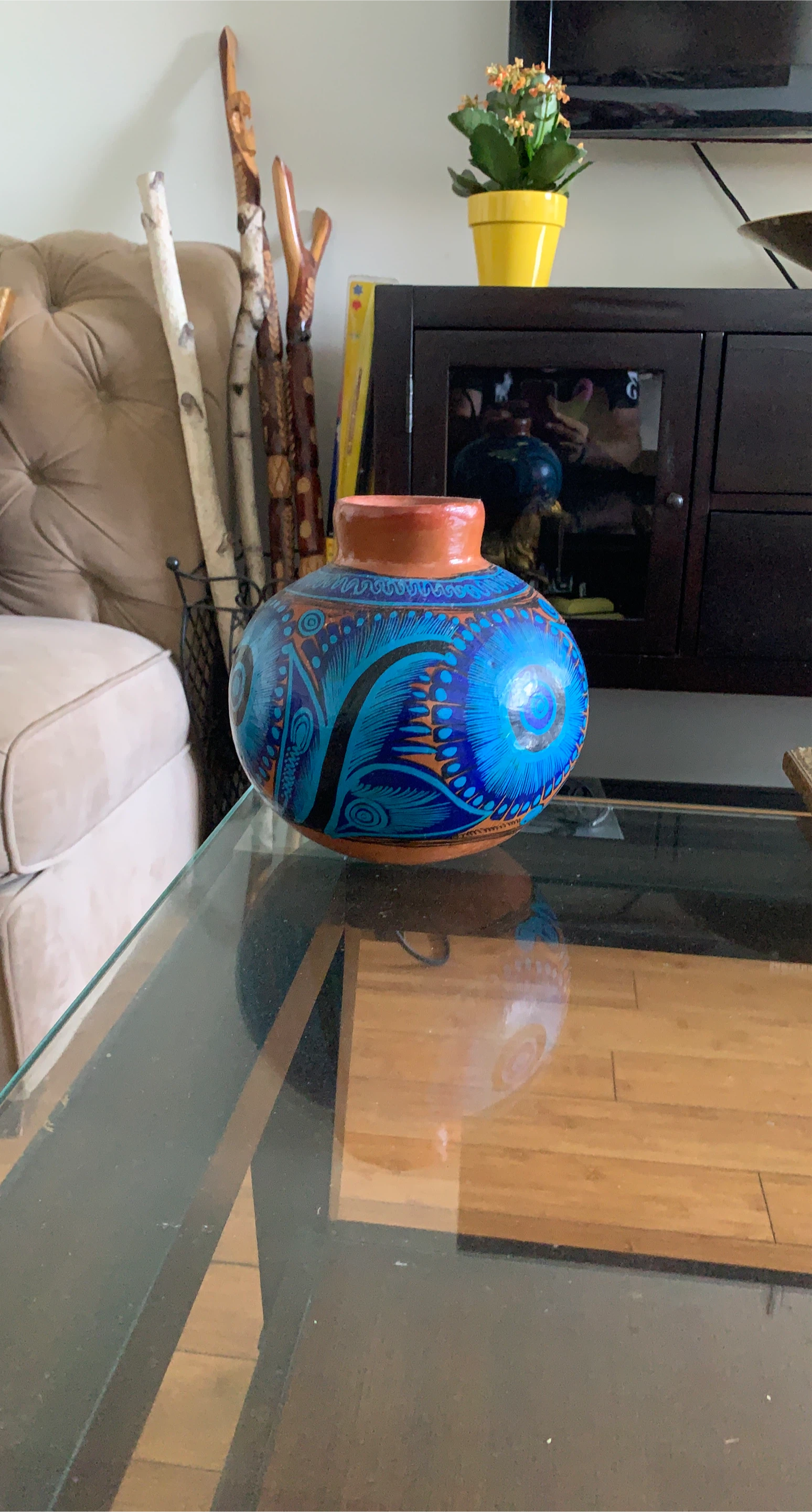 Hand-Painted Ceramic Vase thumbnail