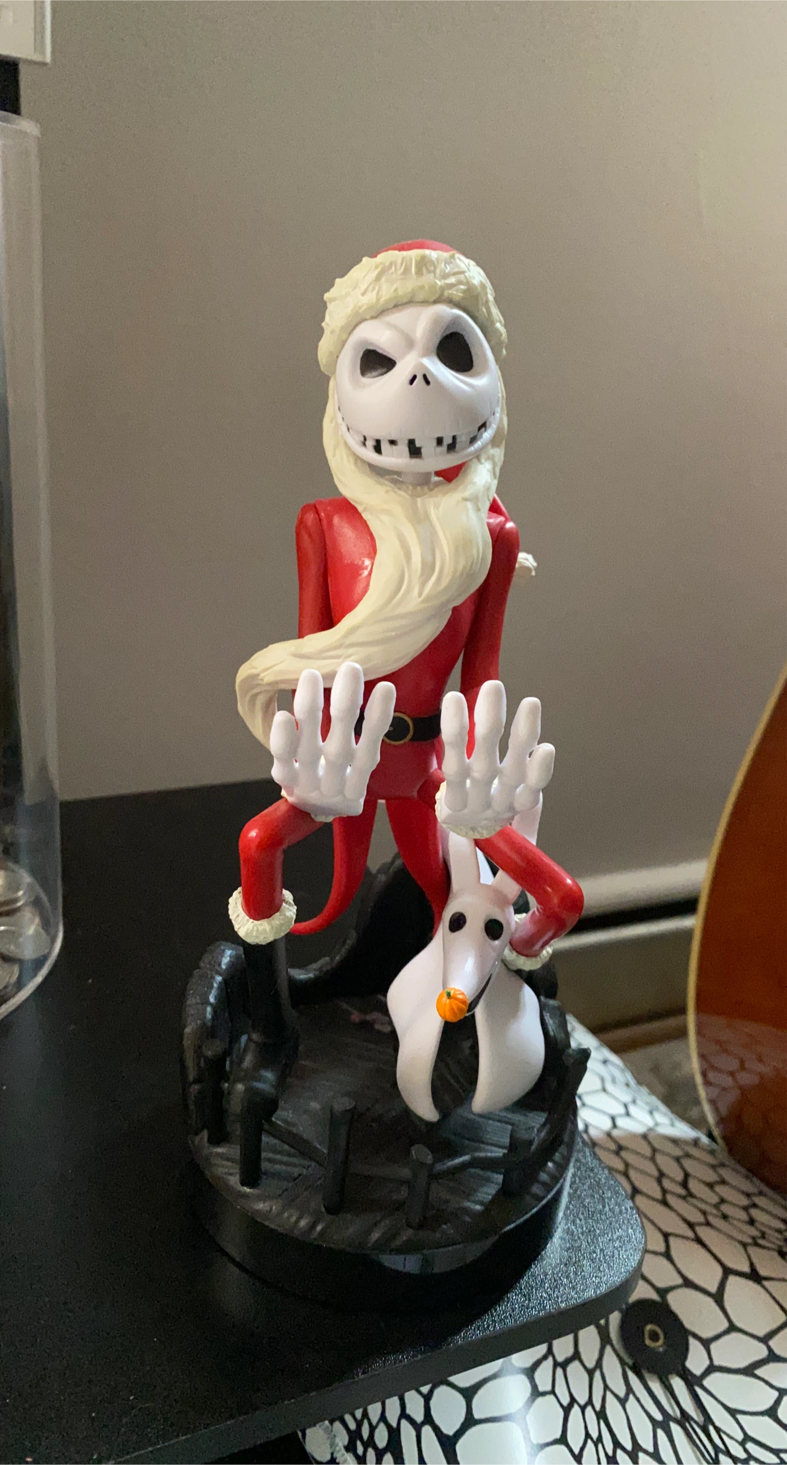 Video Game Controller Holder - Jack Skellington Santa Figure thumbnail