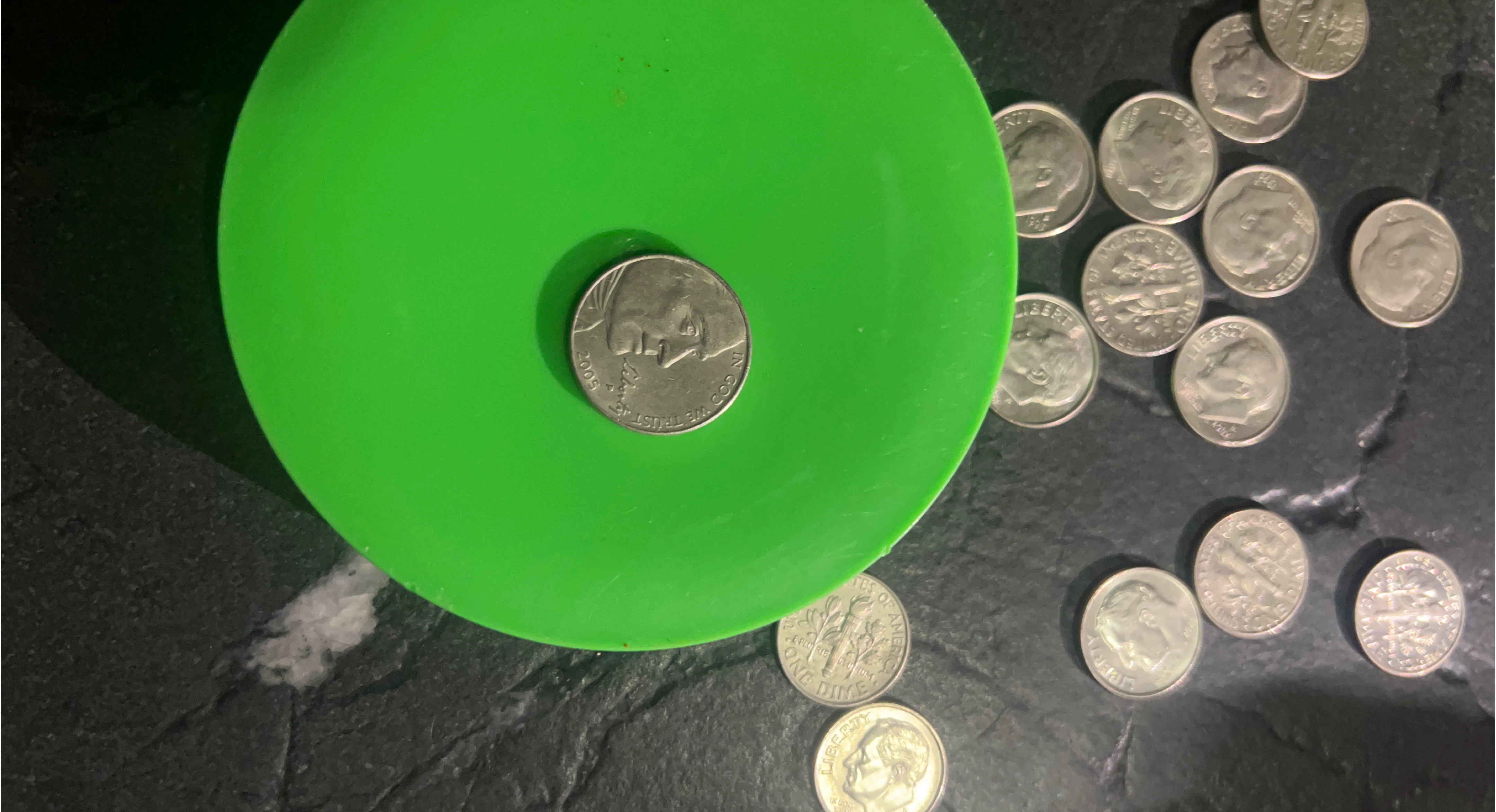 Dimes and Green Lid