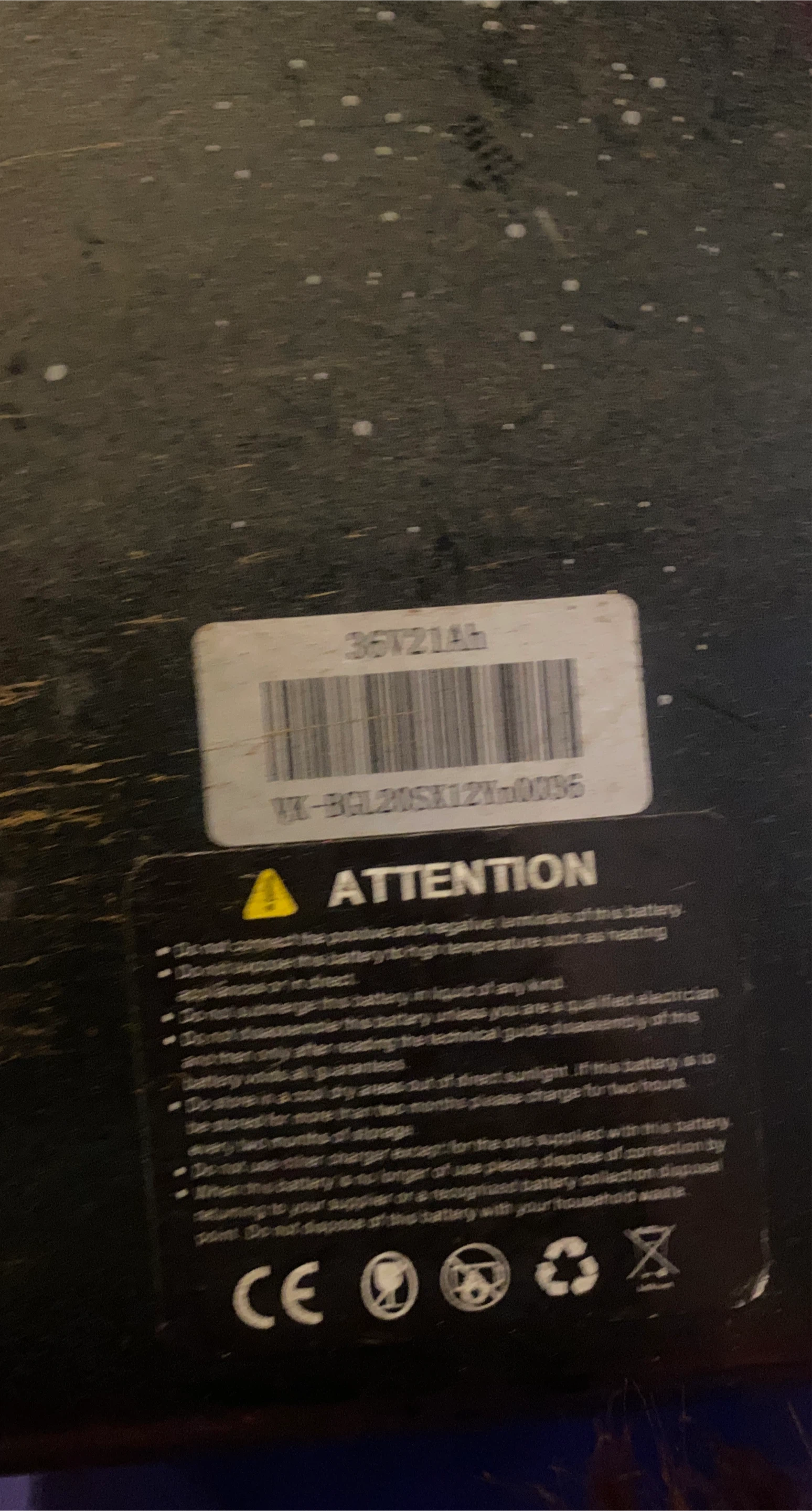 36V 21Ah Battery thumbnail