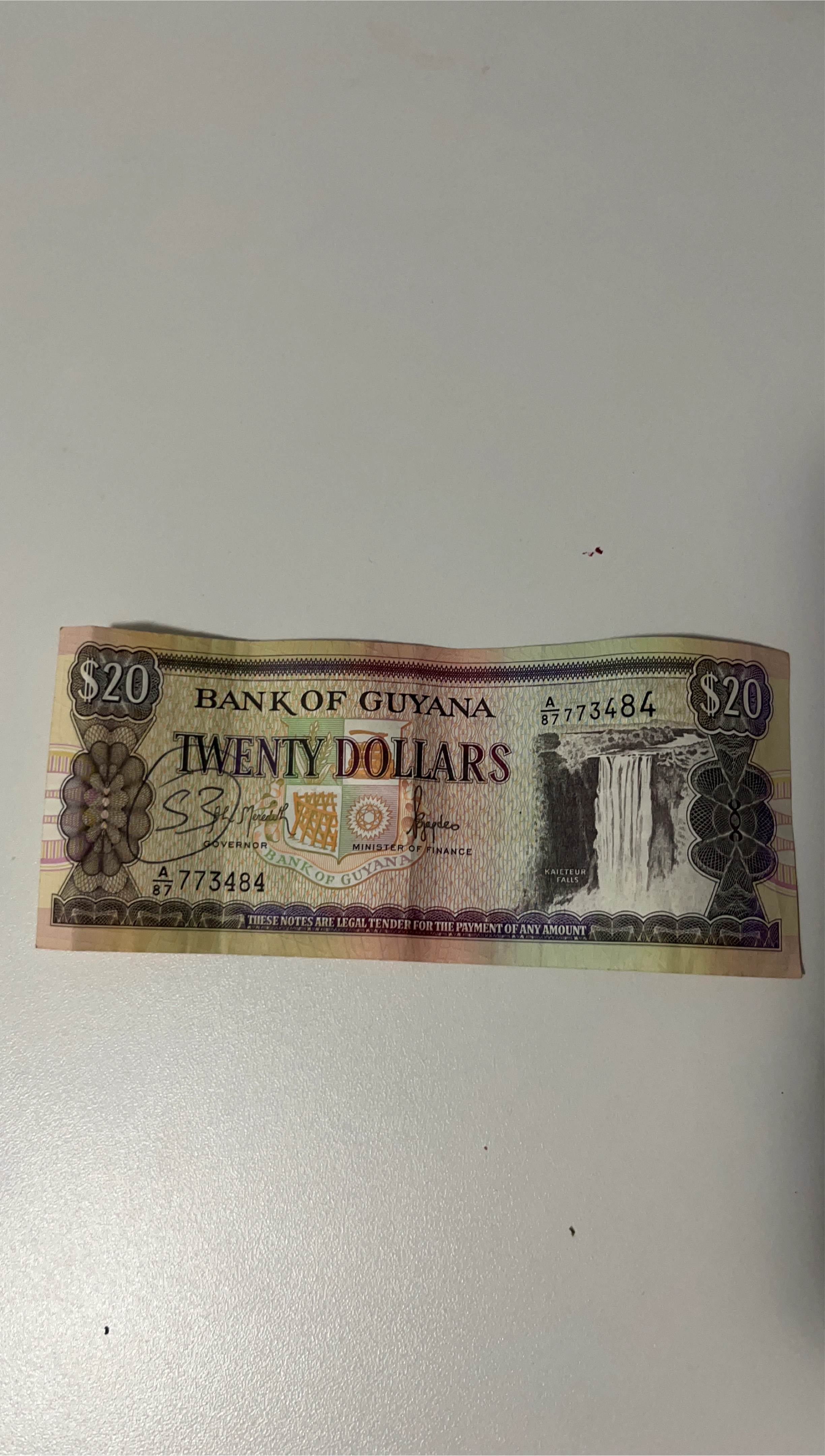 Bank of Guyana $20 Bill thumbnail
