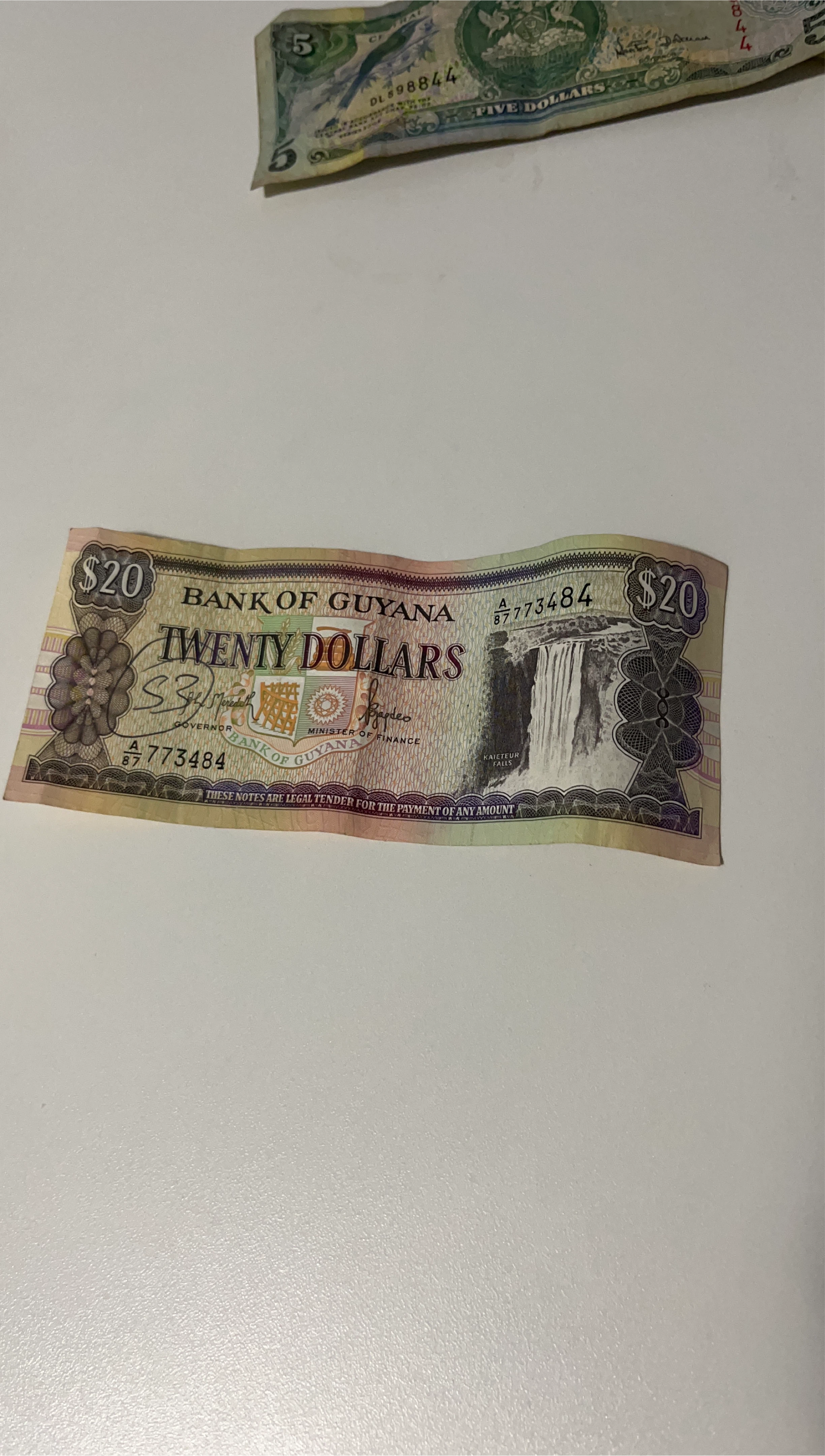 Bank of Guyana $20 Bill thumbnail