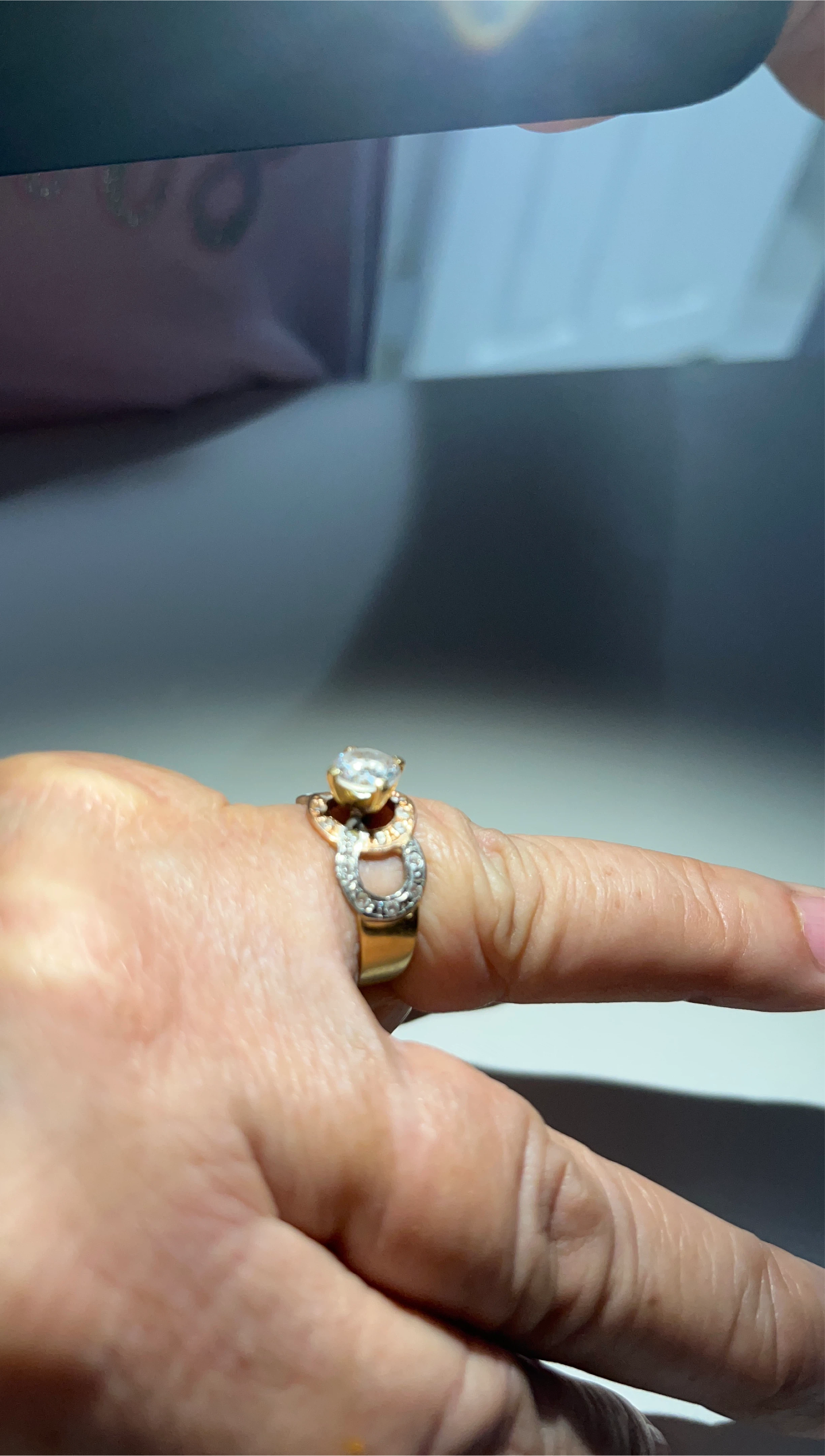 Gold and Silver Colored Ring thumbnail