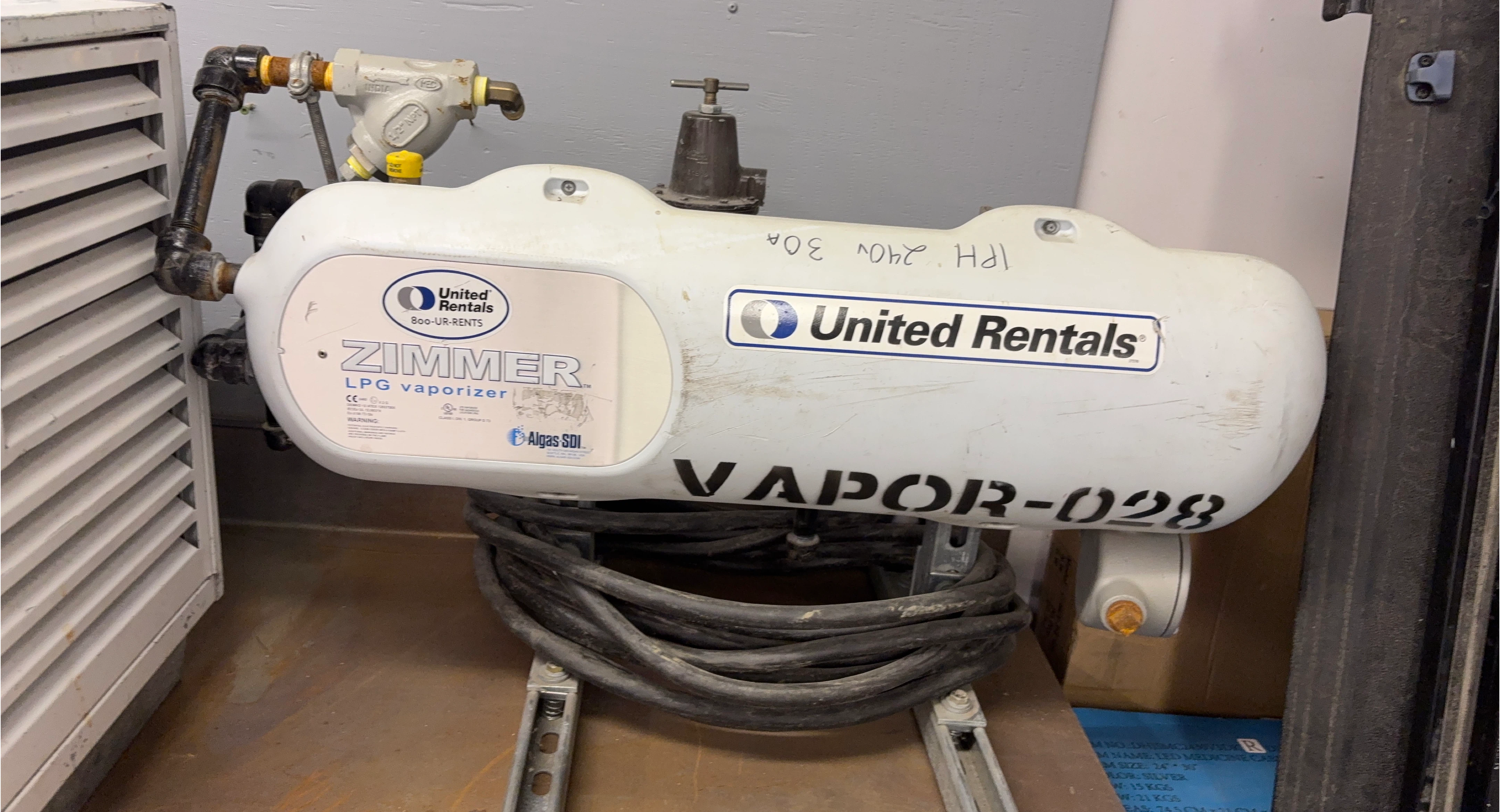 United Rentals Zimmer LPG Vaporizer