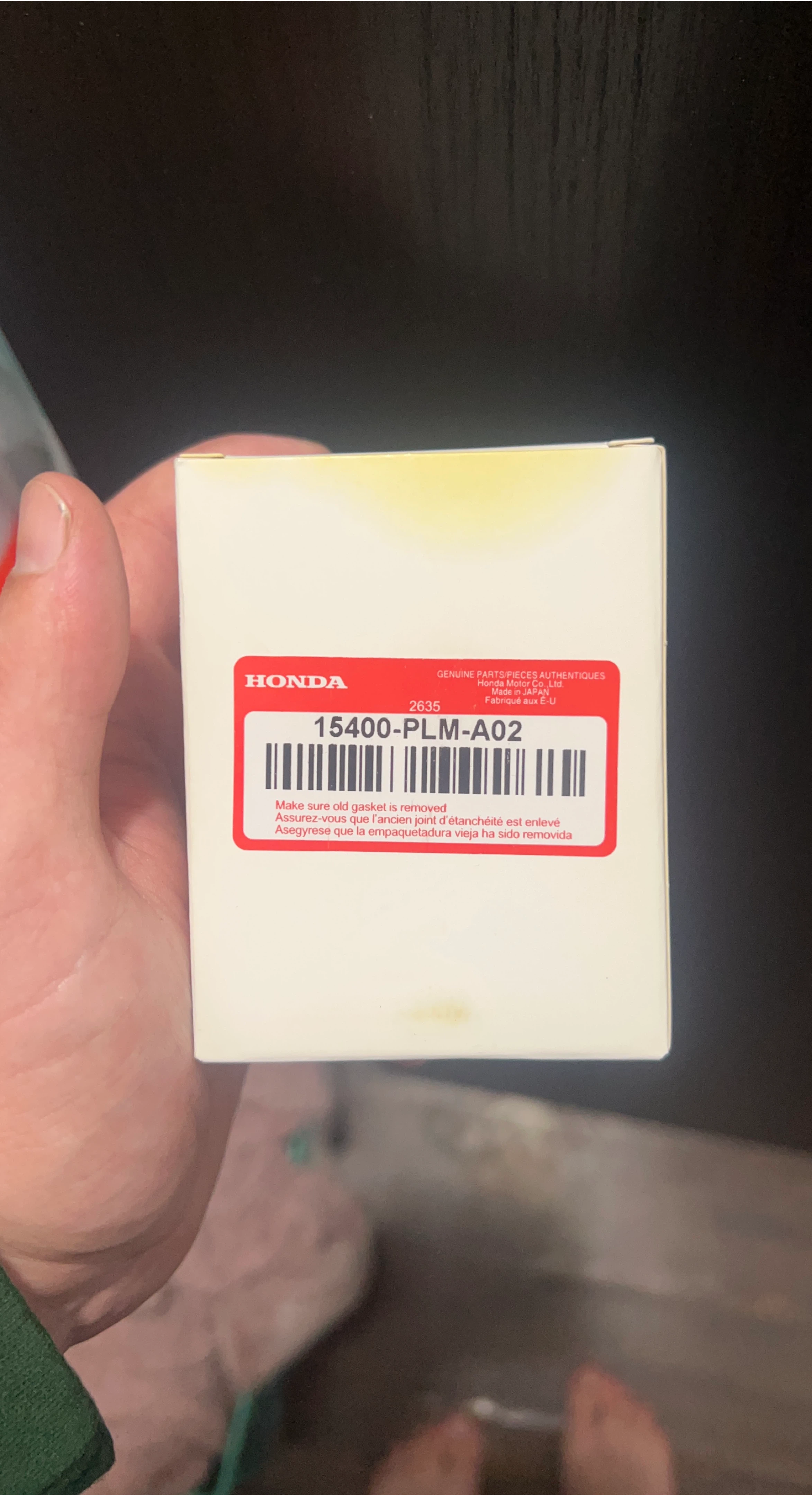 Honda Oil Filter 15400-PLM-A02
