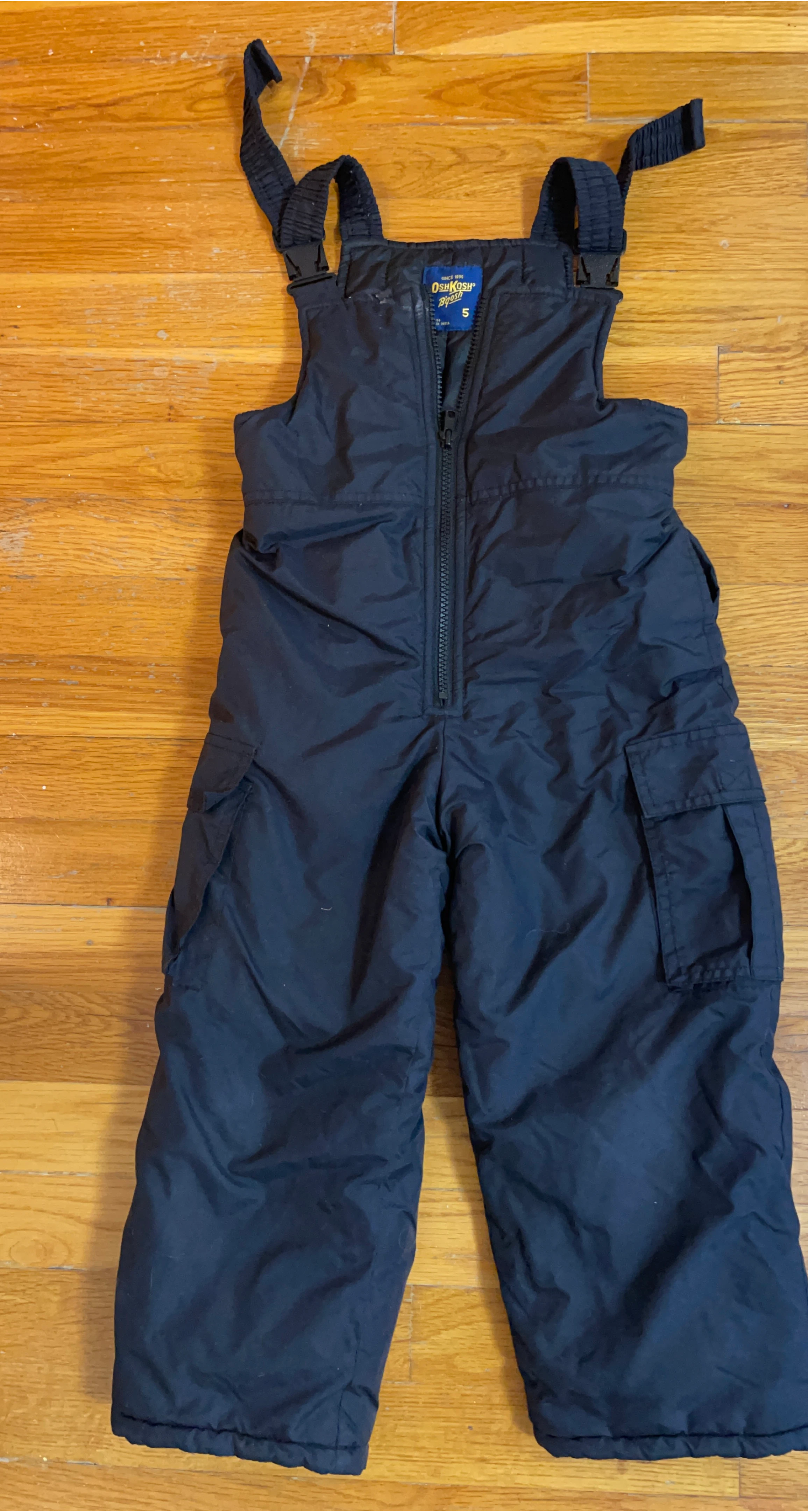 OshKosh B'gosh Black Snow Bib - Size 5 thumbnail