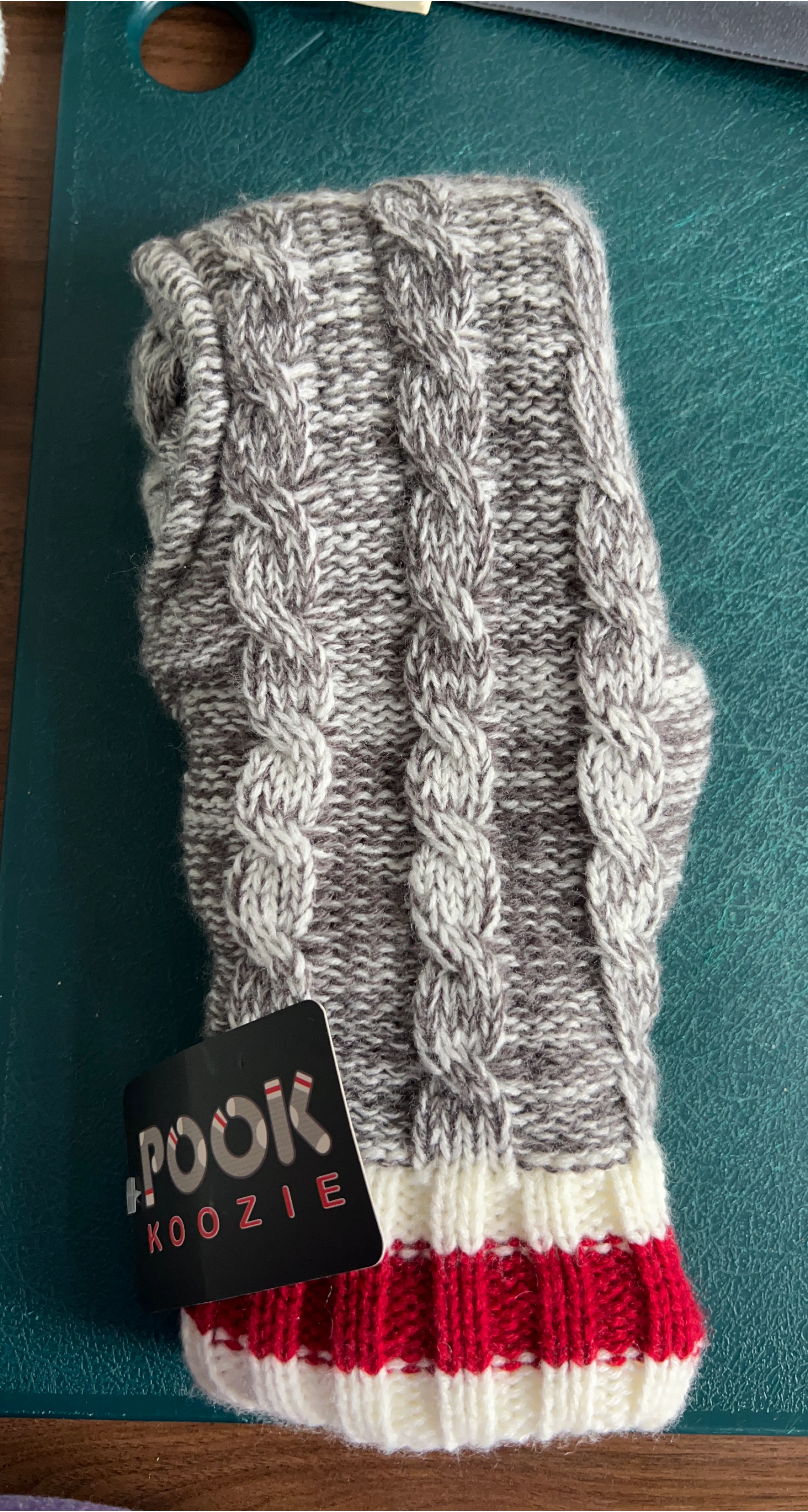 Pook Toque Koozie Gray/White/Red thumbnail