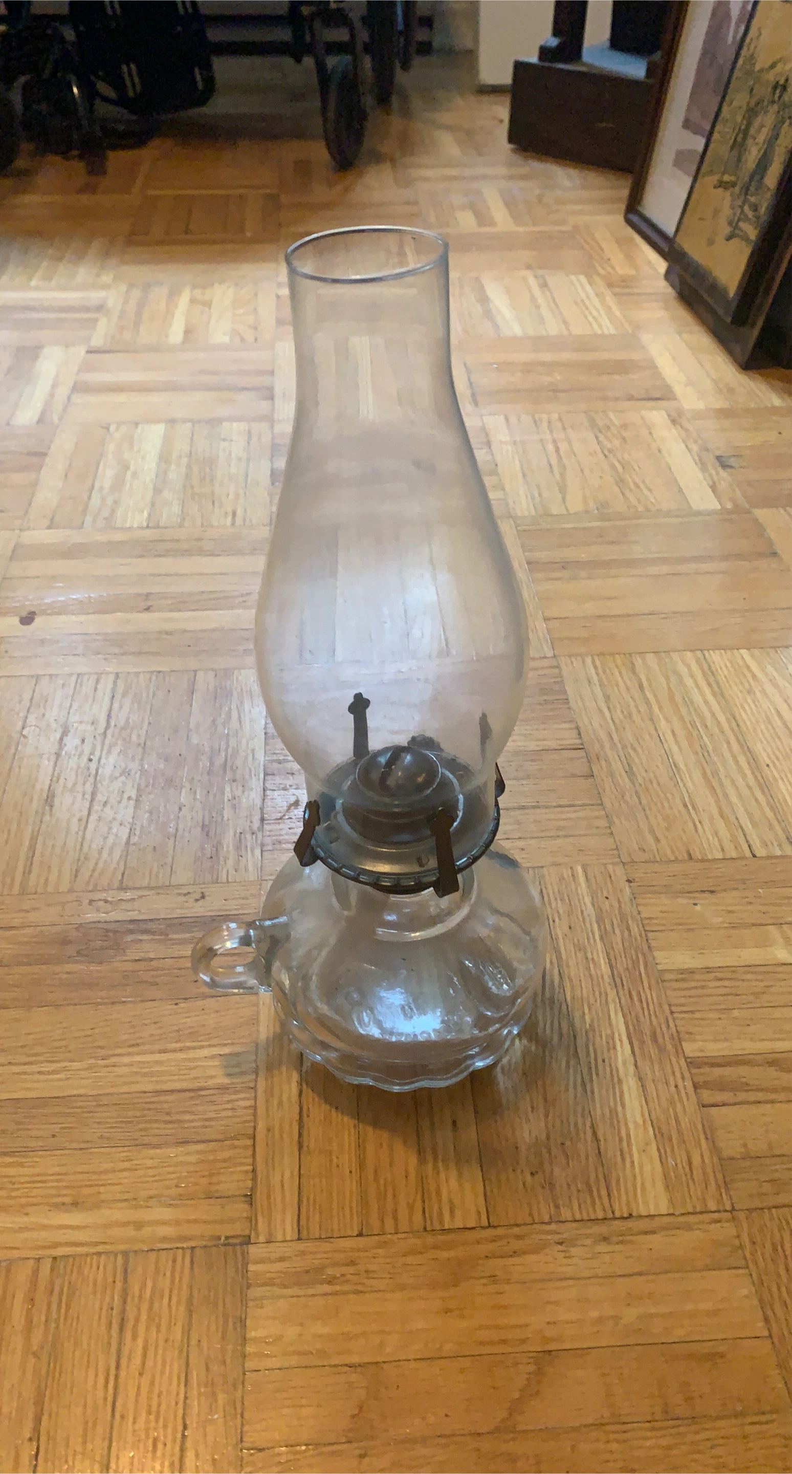 Vintage Glass Oil Lamp thumbnail