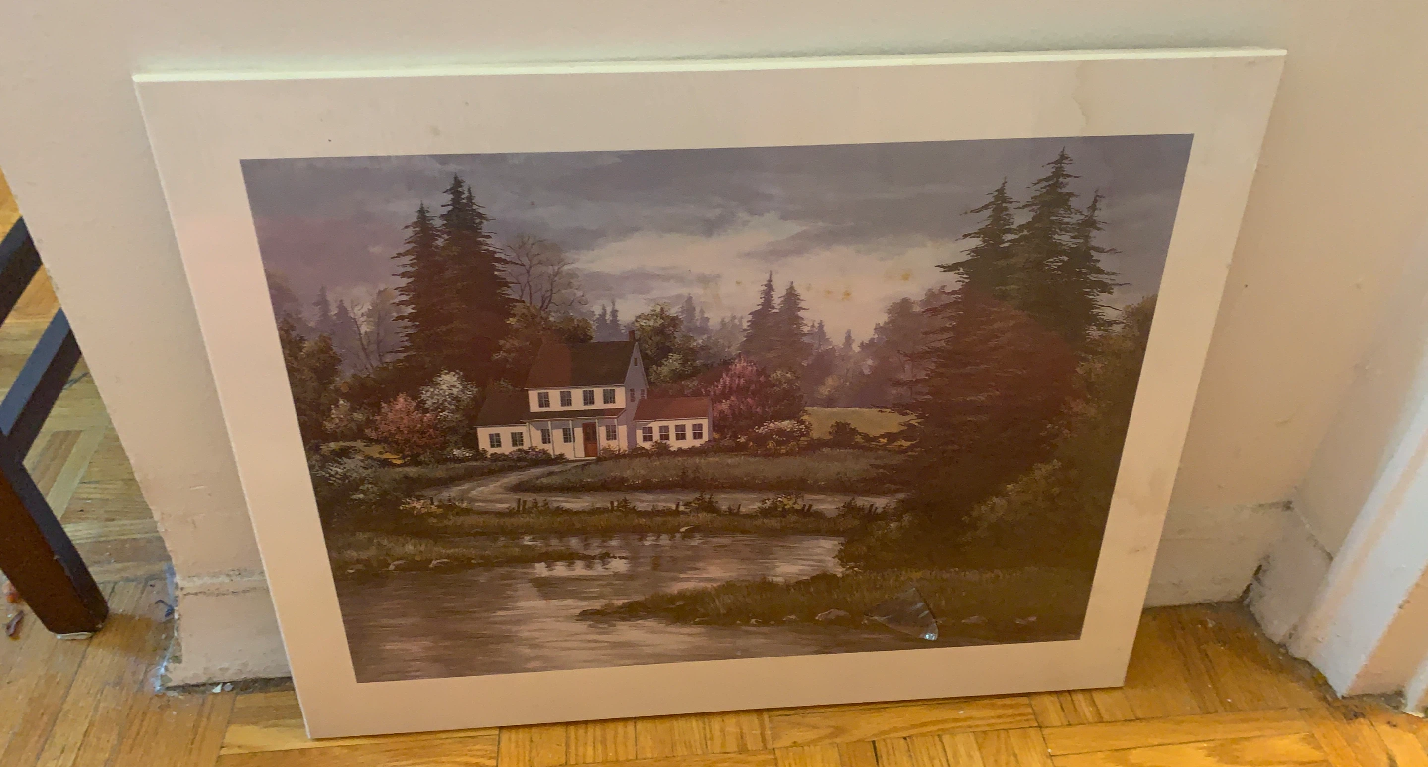 Framed House and Landscape Print thumbnail