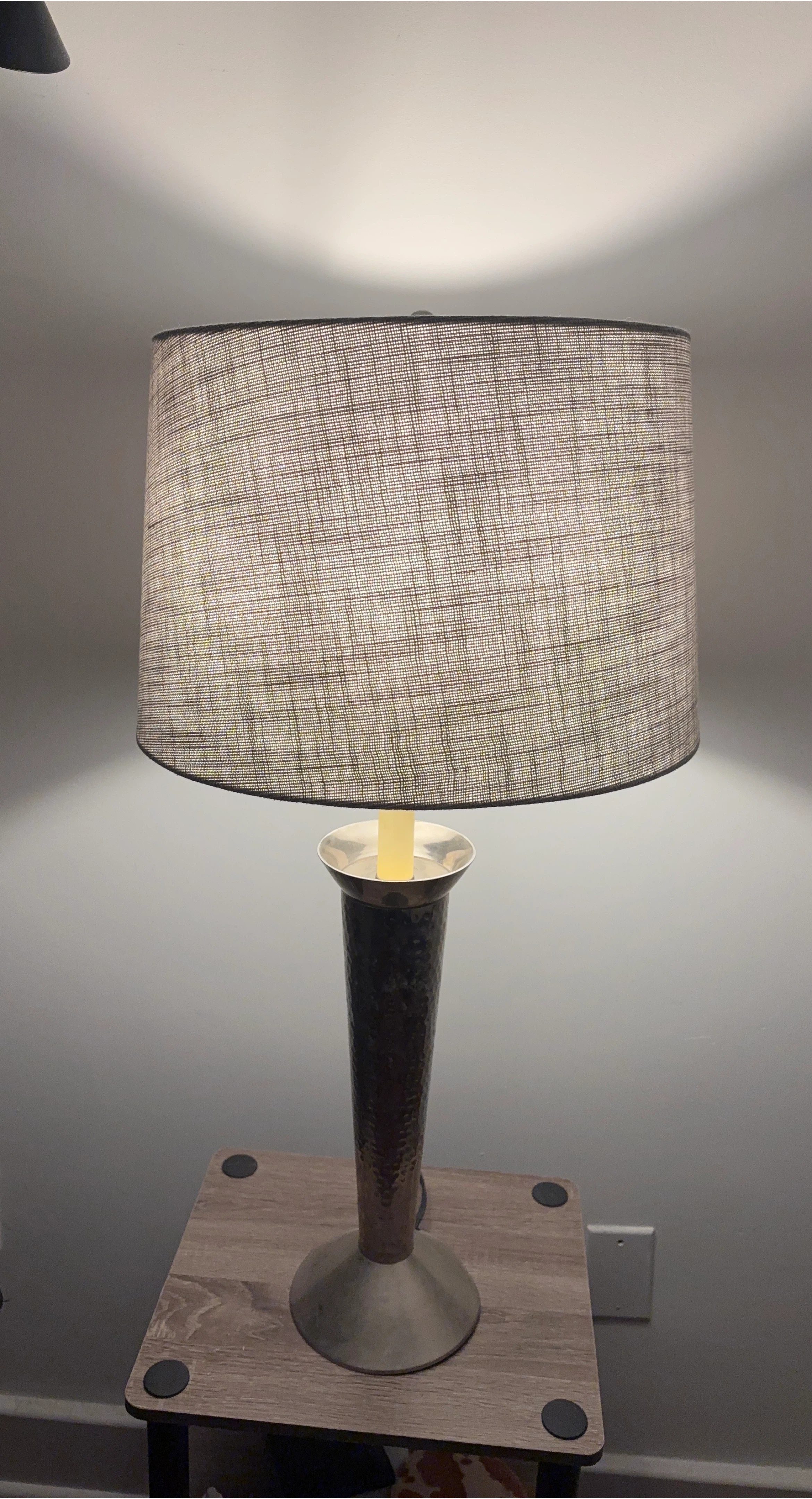 Table Lamp with Textured Shade Purchased From Macy thumbnail