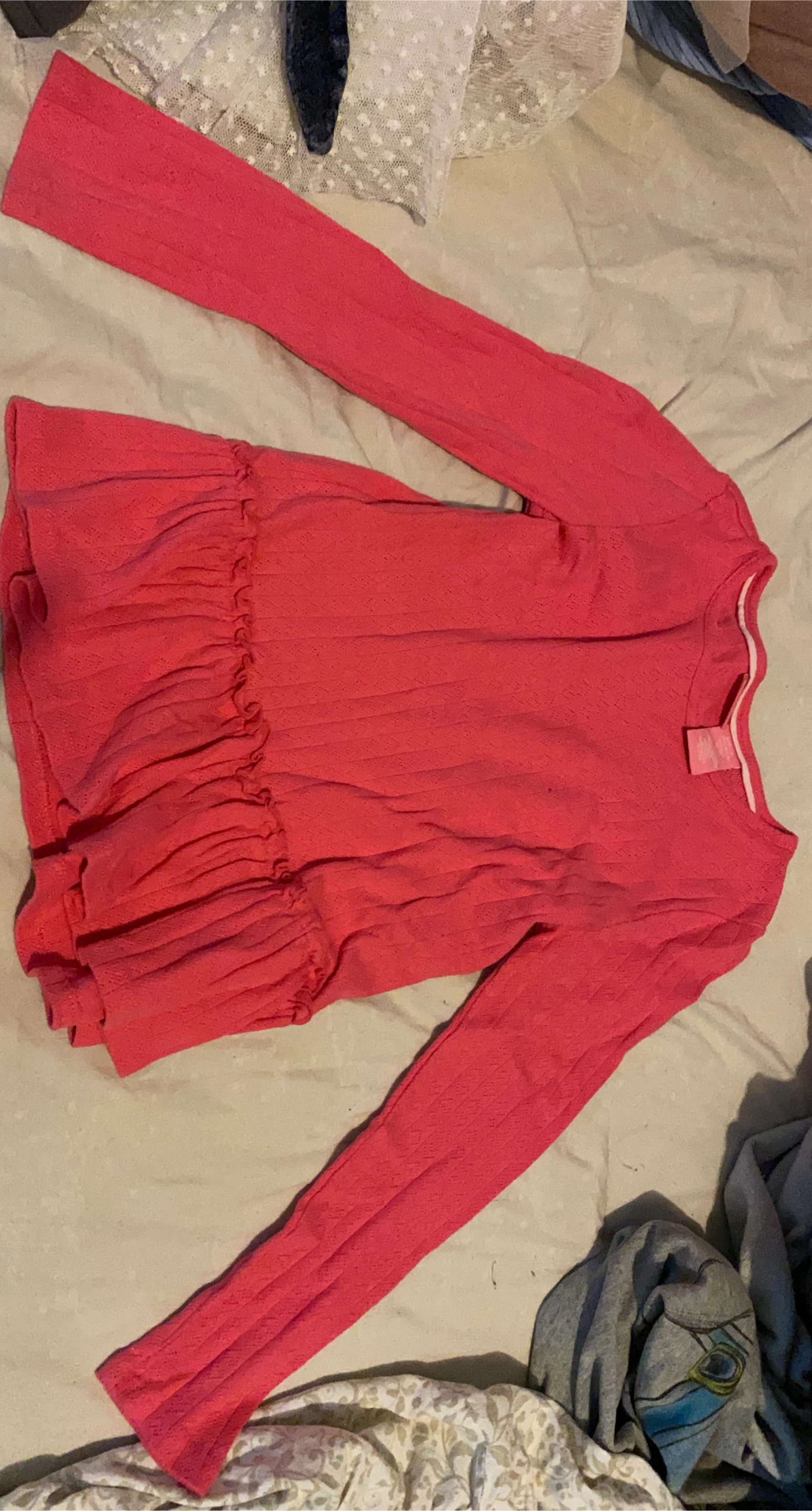 Pink Long Sleeve Top