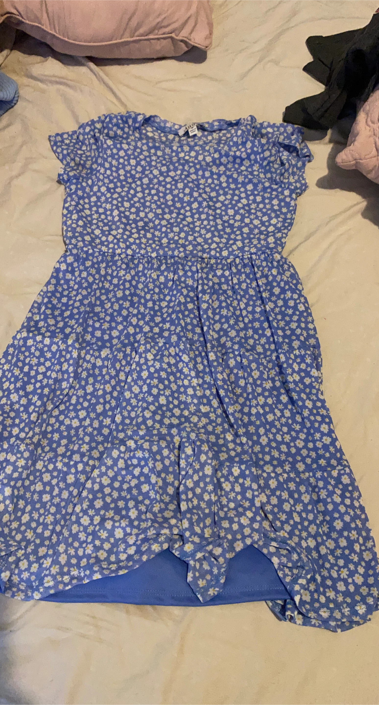 AERO Floral Dress - Blue thumbnail