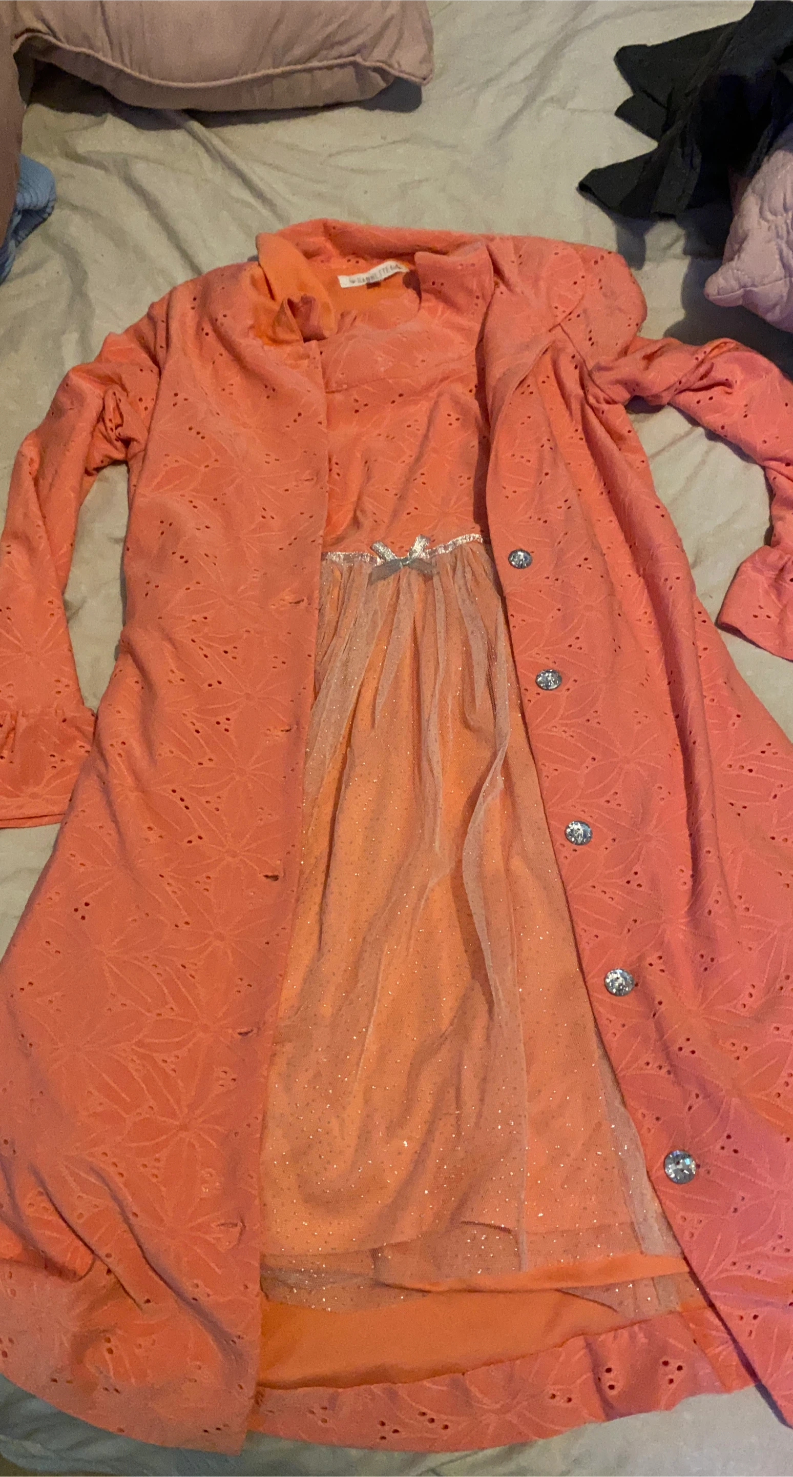 Nannette Girl's Dress with Matching Coat thumbnail