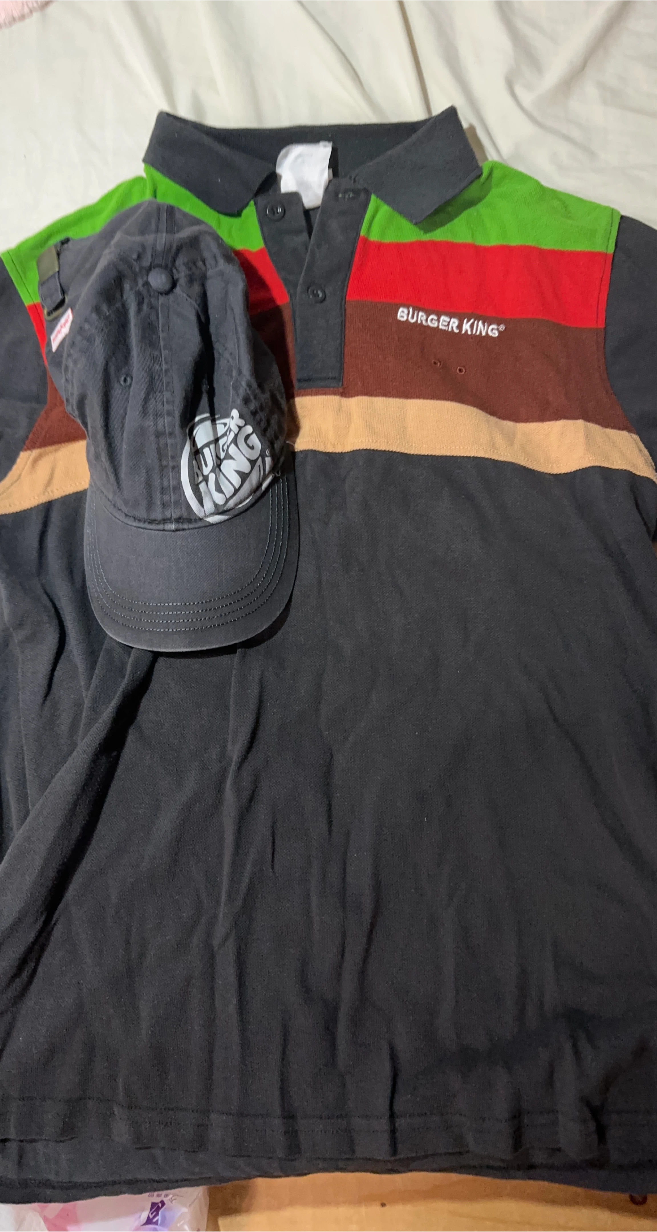 Burger King Polo Shirt & Hat thumbnail