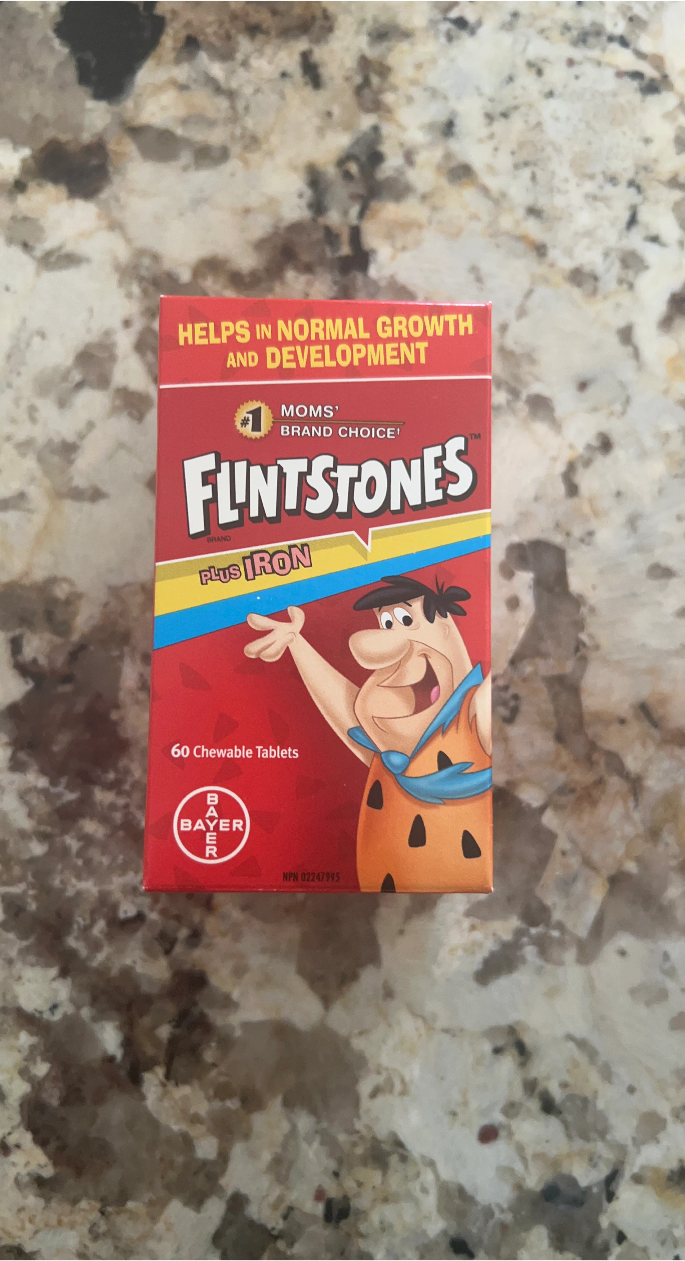 Flintstones Plus Iron Chewable Tablets - 60 Count