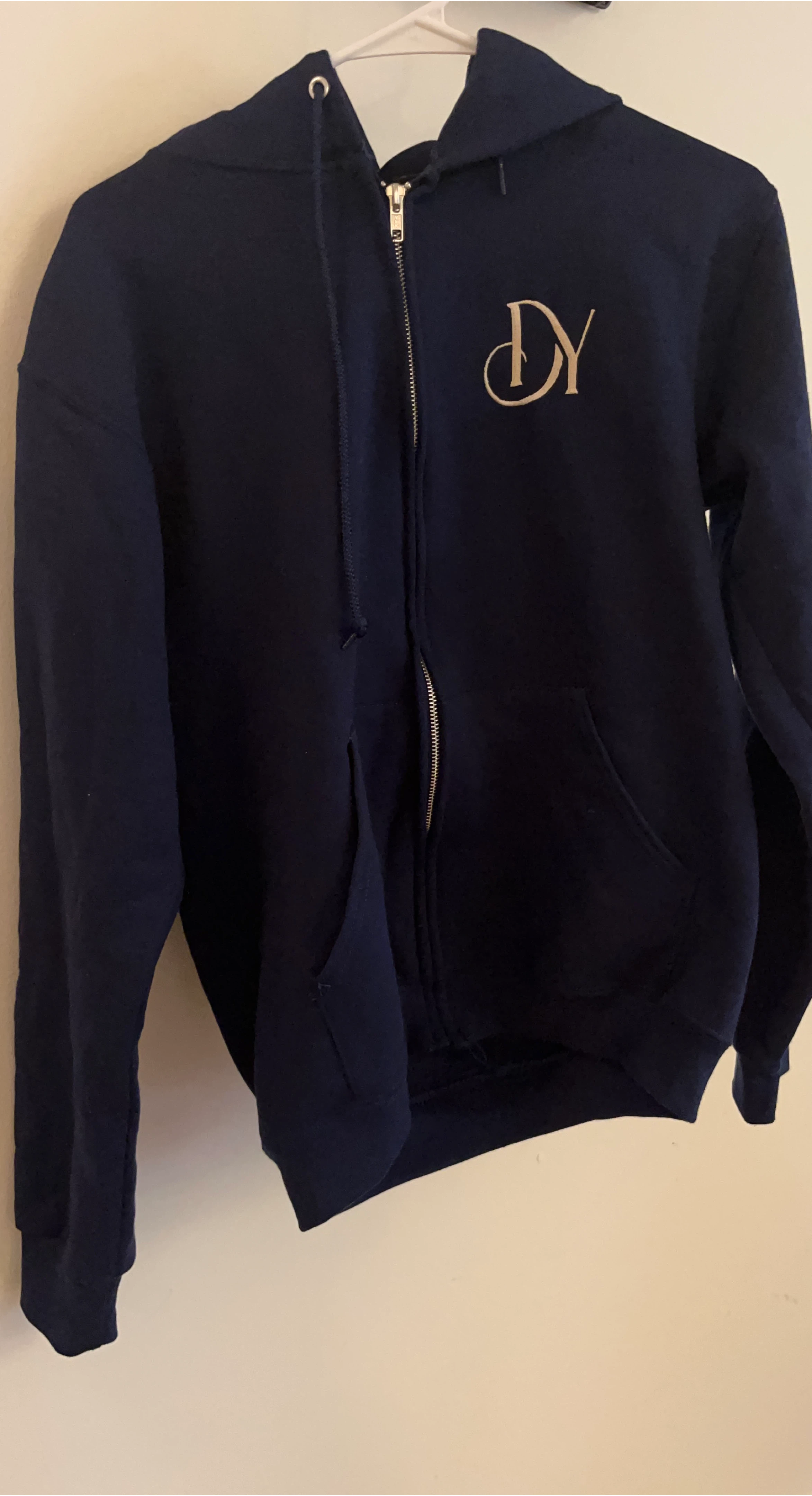 Navy Blue Full Zip Hoodie🥕 thumbnail