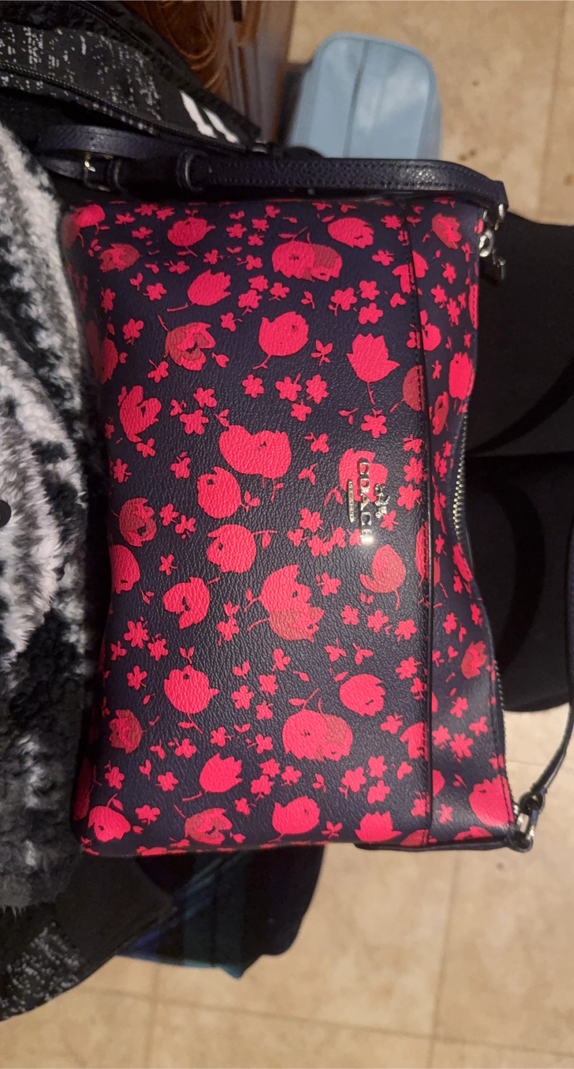 Coach Floral Print Crossbody Bag